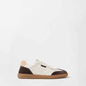 Greca Court Nappa & Suede Sneakers