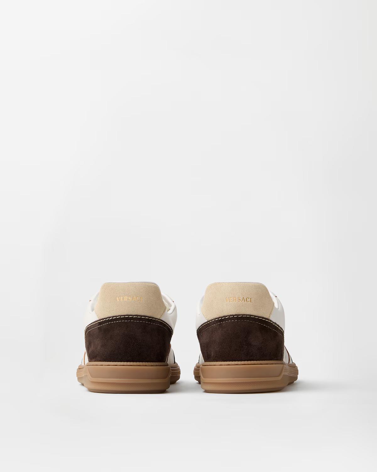 Greca Court Nappa & Suede Sneakers - Image 5