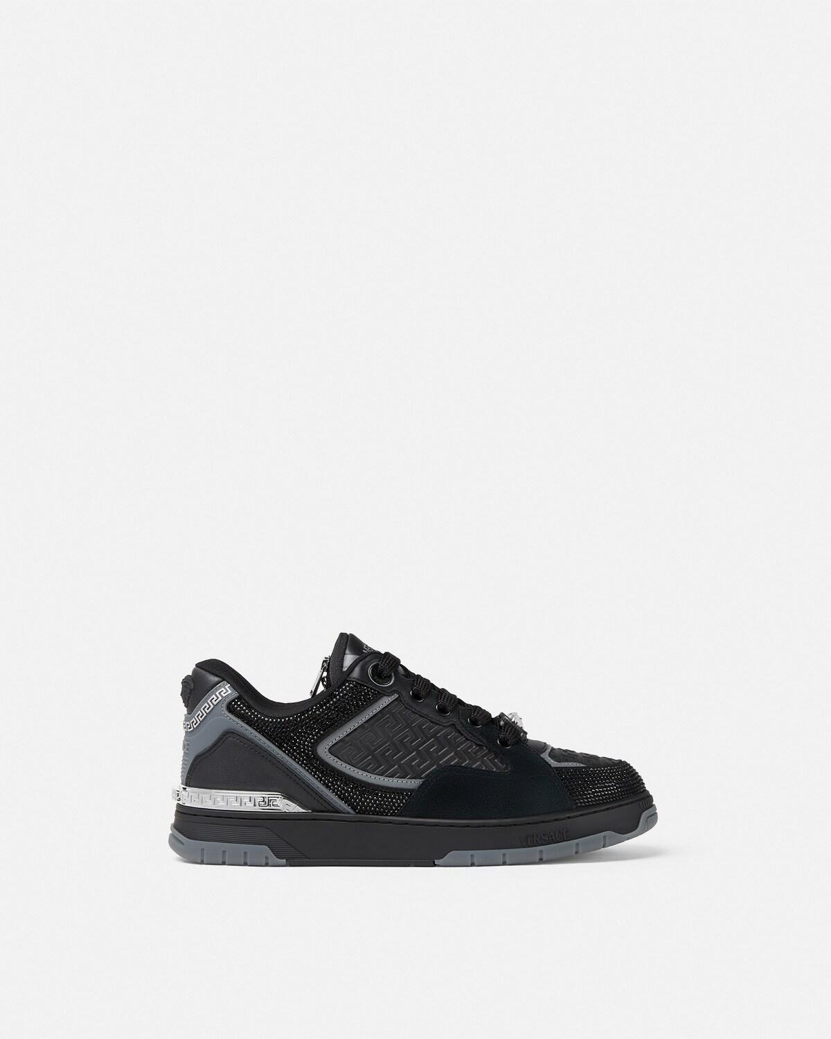 Biggie Basket Embellished Leather Sneakers