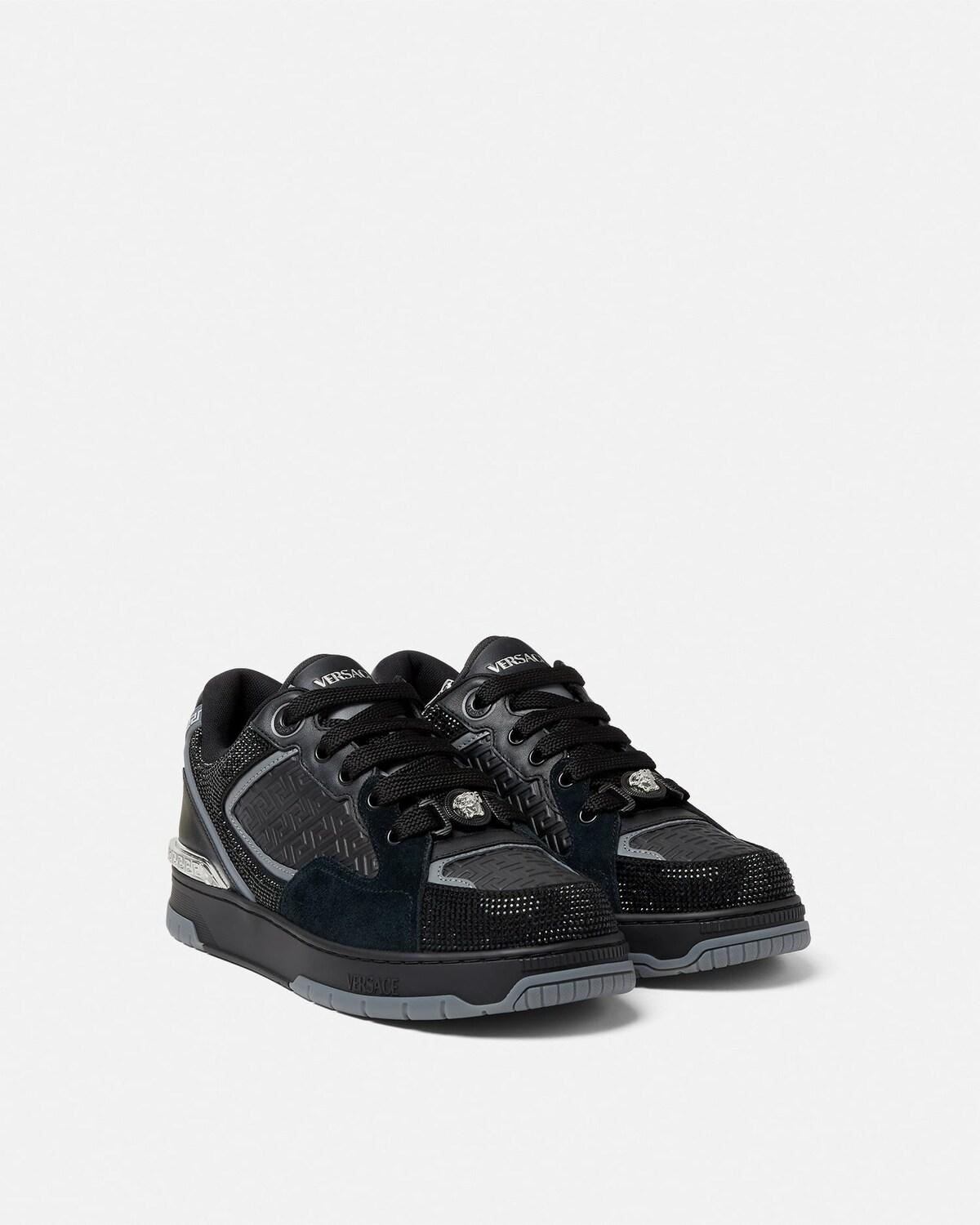 Biggie Basket Embellished Leather Sneakers - Image 2