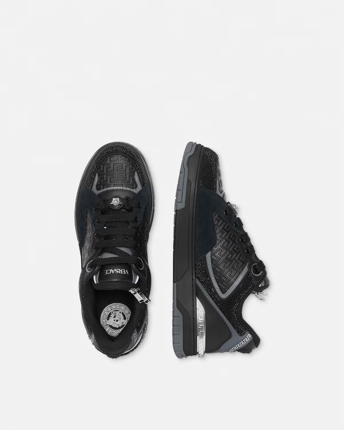 Biggie Basket Embellished Leather Sneakers - Image 3
