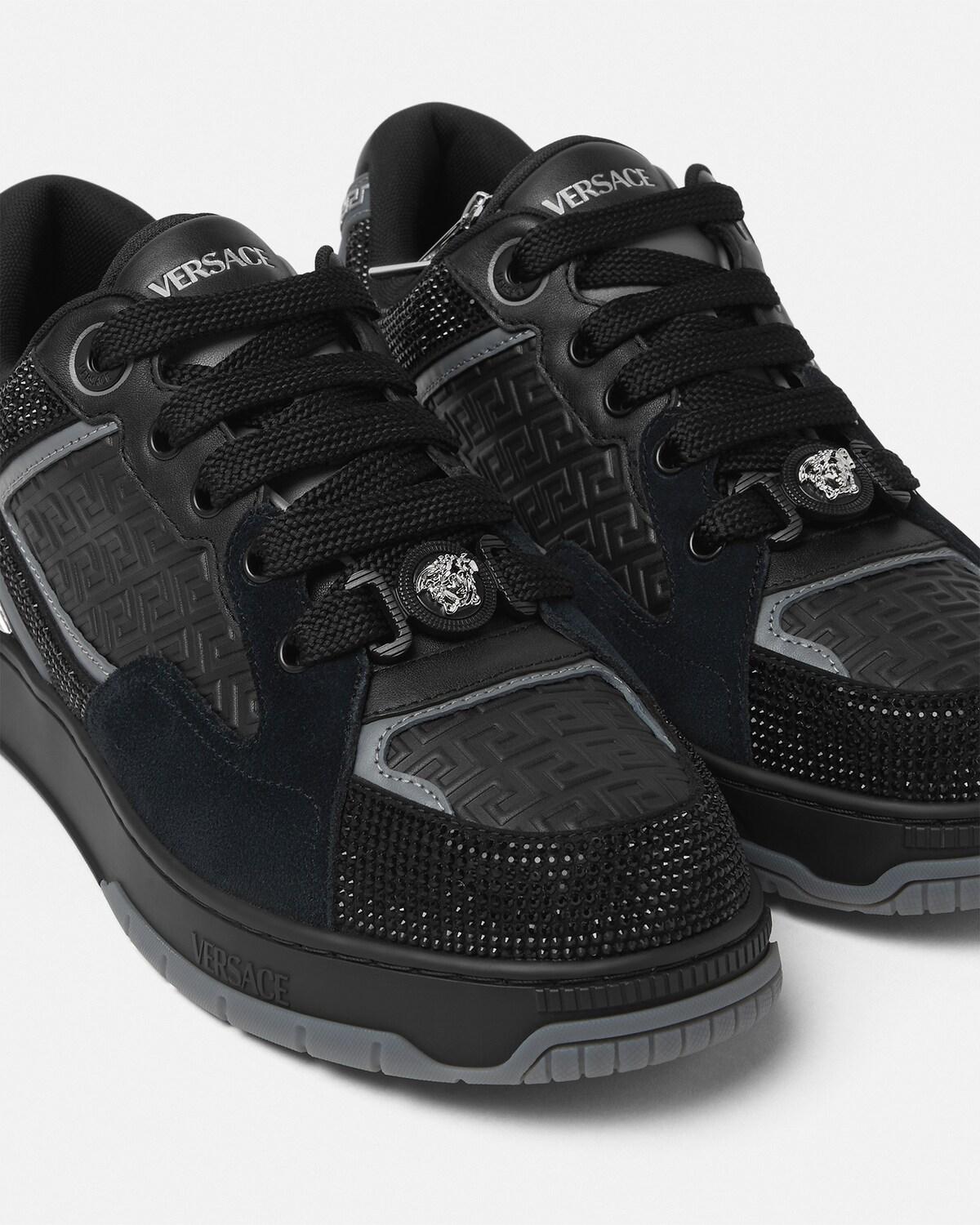 Biggie Basket Embellished Leather Sneakers - Image 4