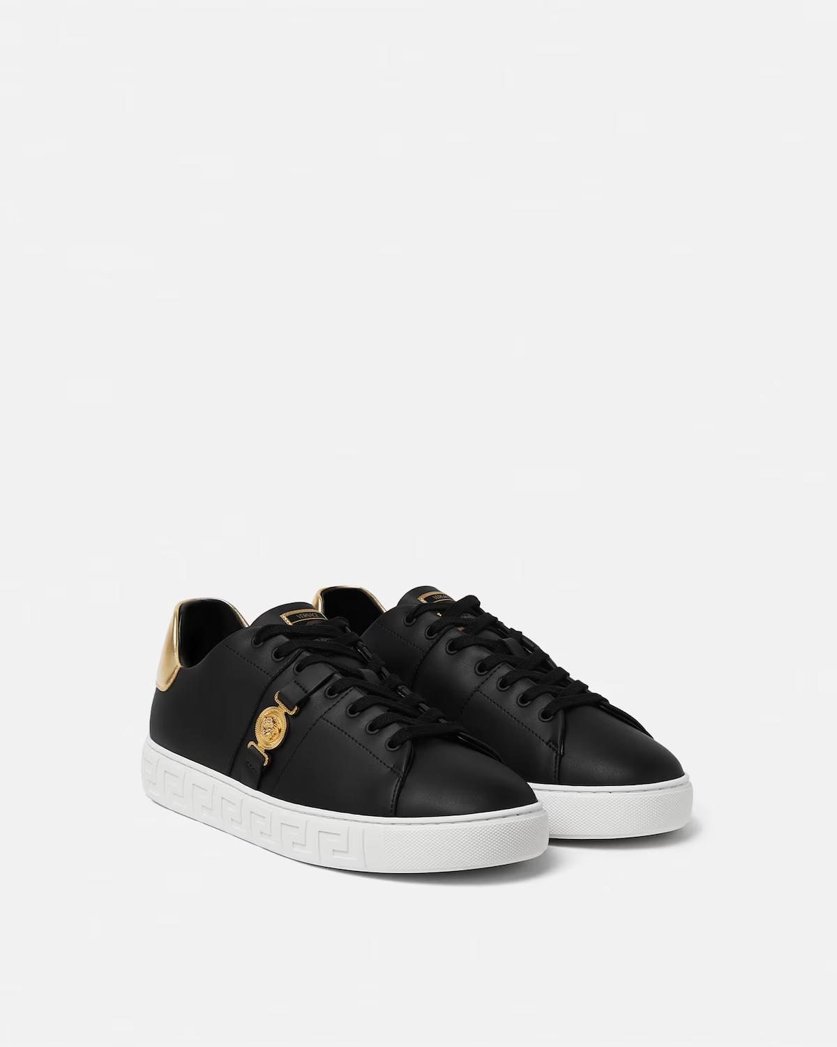 Greca Leather Sneakers - Image 2