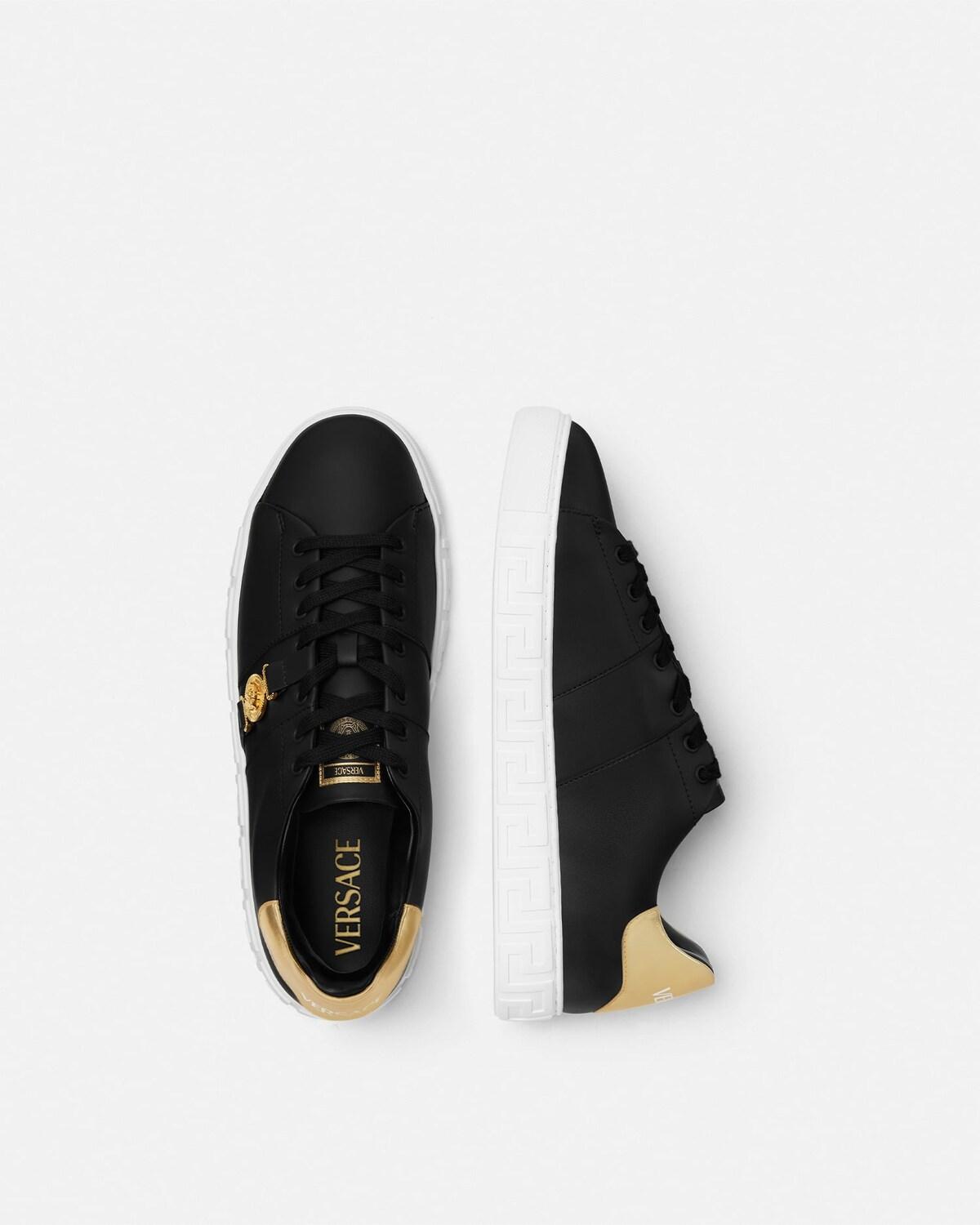 Greca Leather Sneakers - Image 3