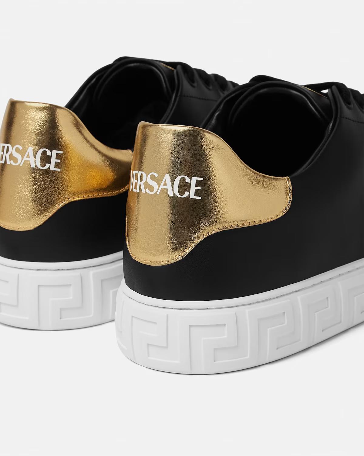 Greca Leather Sneakers - Image 5