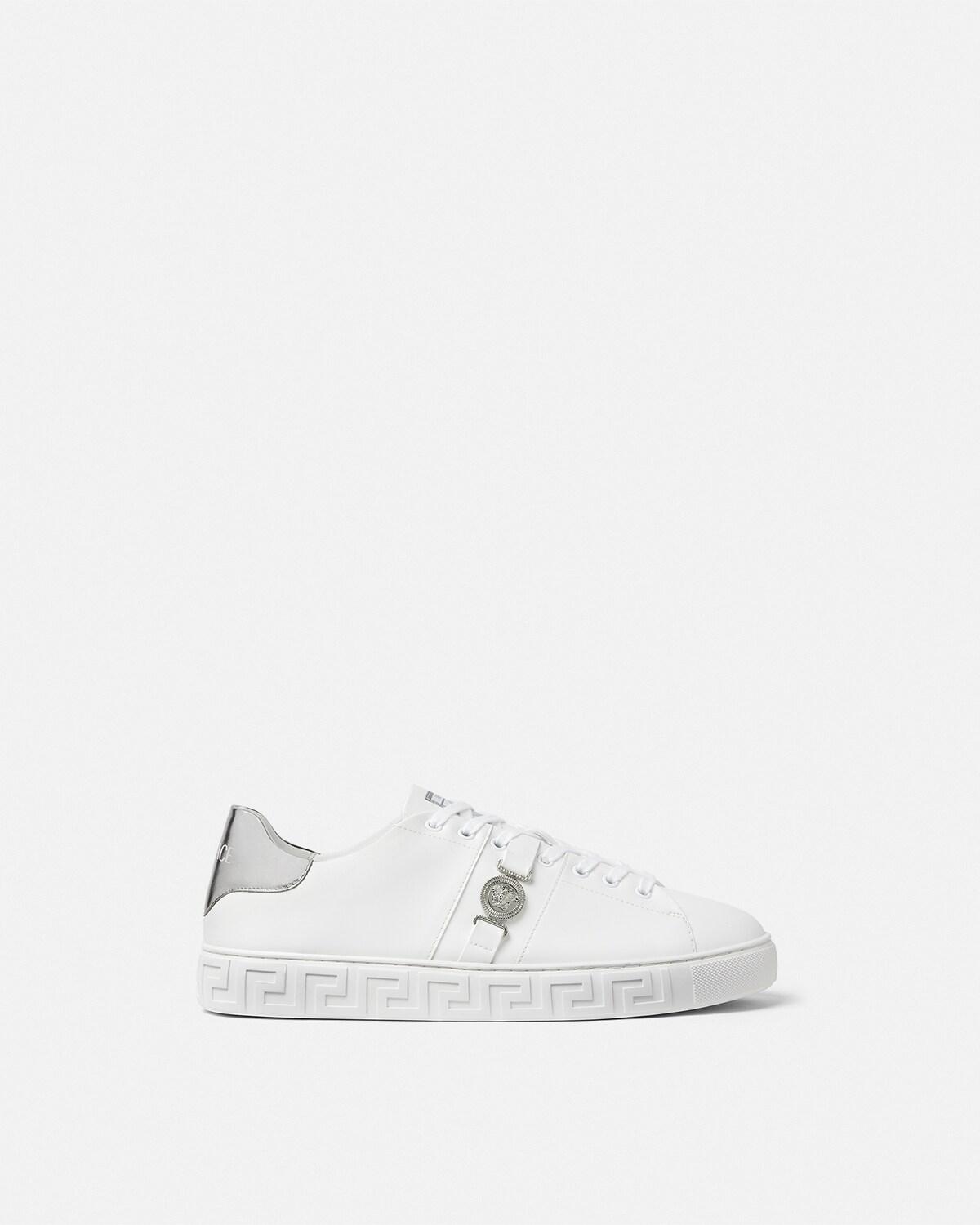 Greca Leather Sneakers