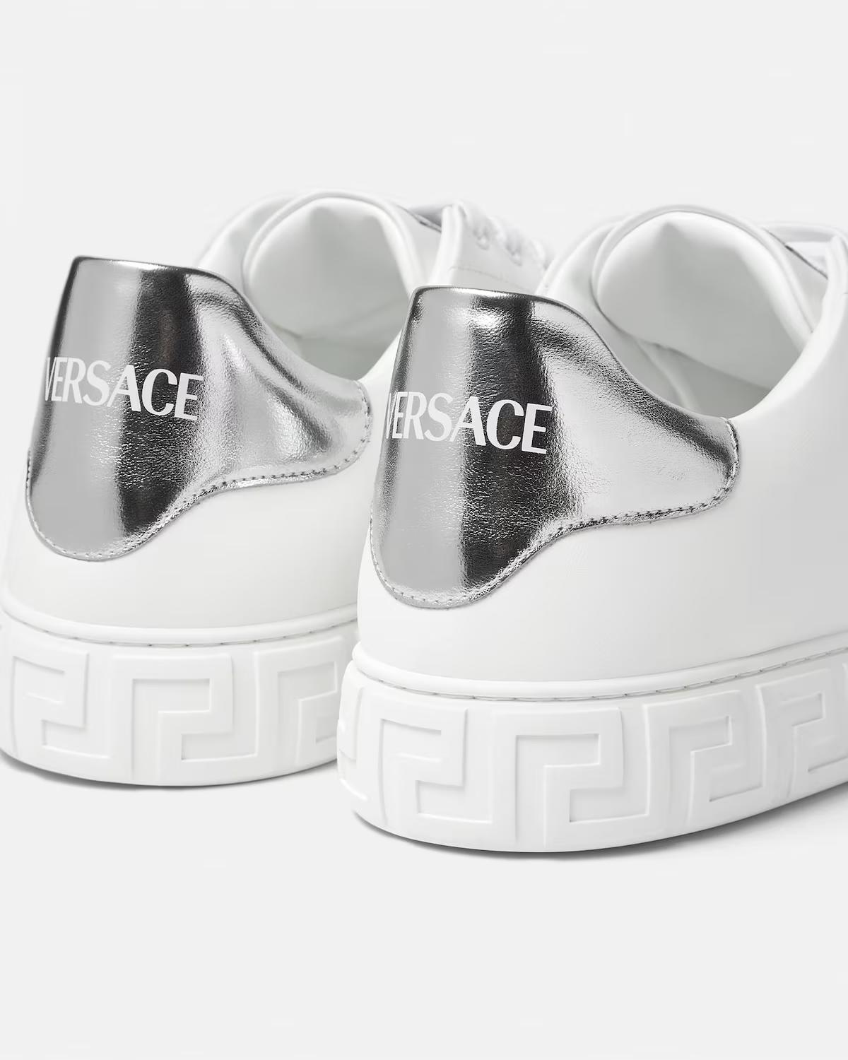 Greca Leather Sneakers - Image 5