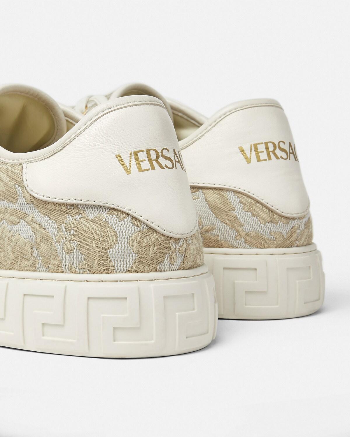Greca Jacquard Canvas Sneakers - Image 6