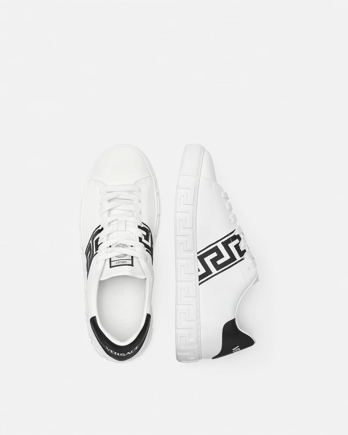 Greca Embroidered Nylon Sneakers - Image 4