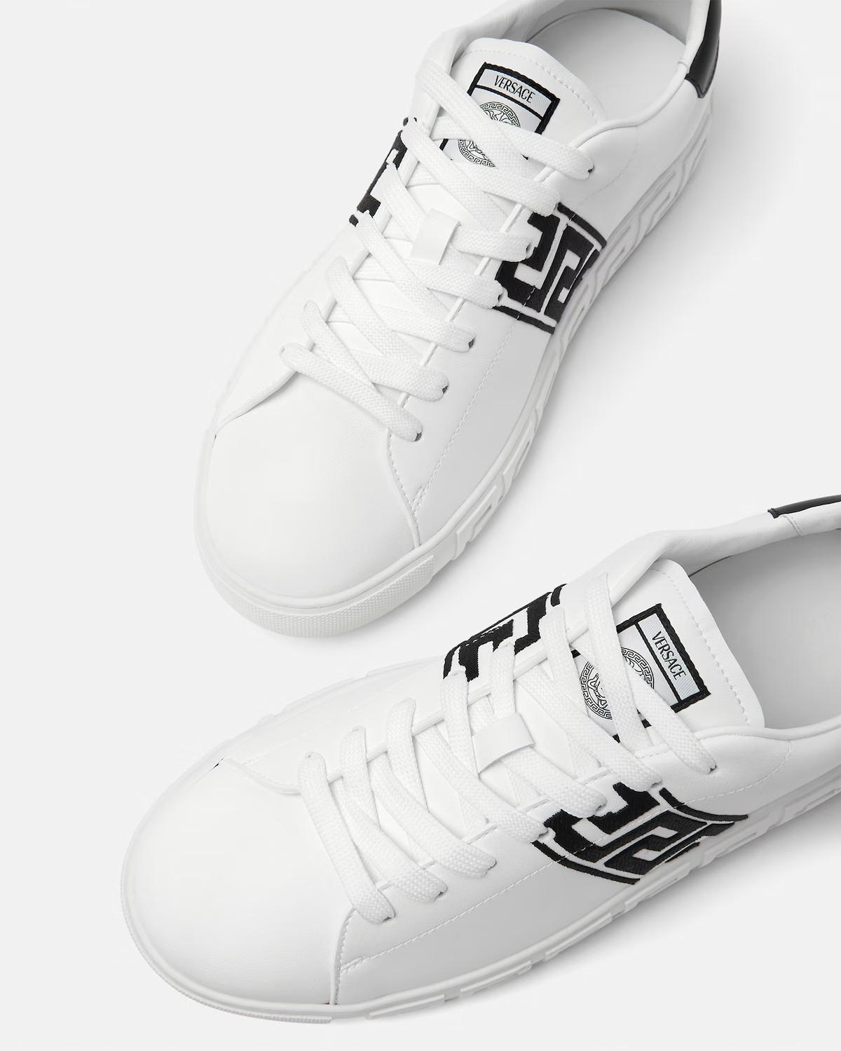 Greca Embroidered Nylon Sneakers - Image 5