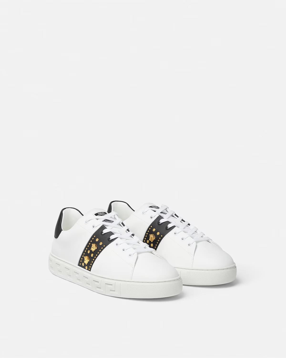 Greca Embellished Nylon Sneakers - Image 2