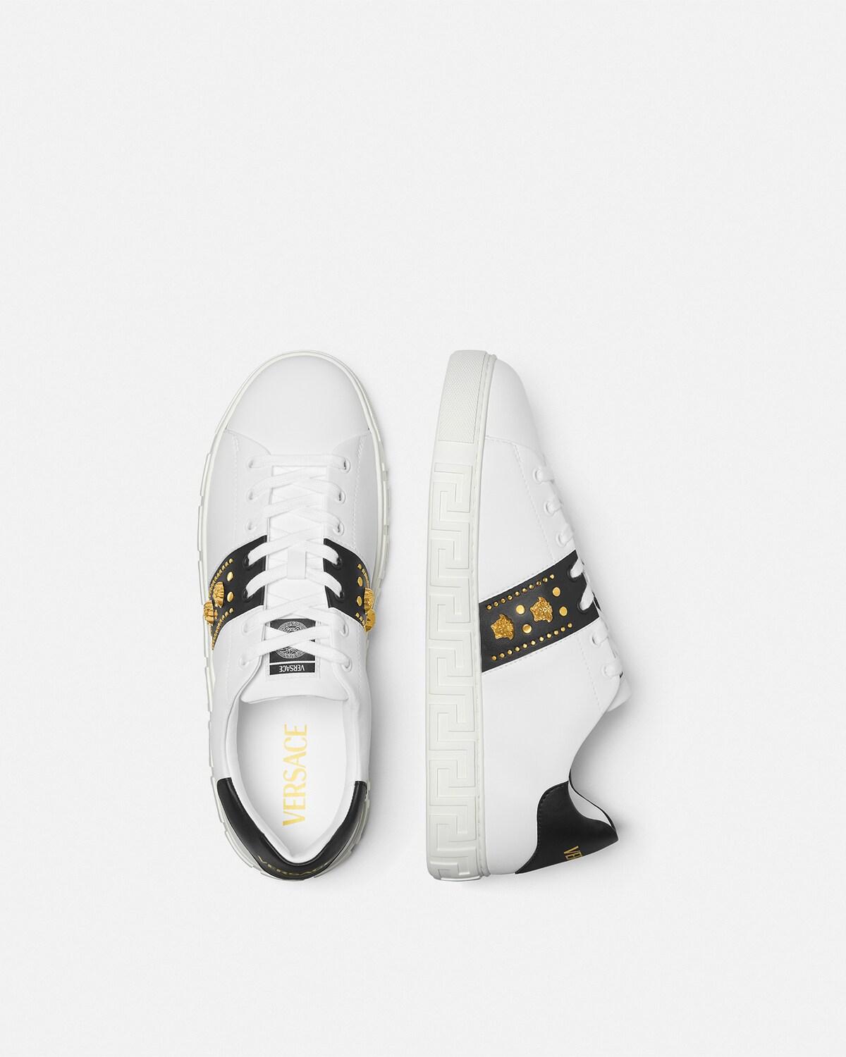 Greca Embellished Nylon Sneakers - Image 3