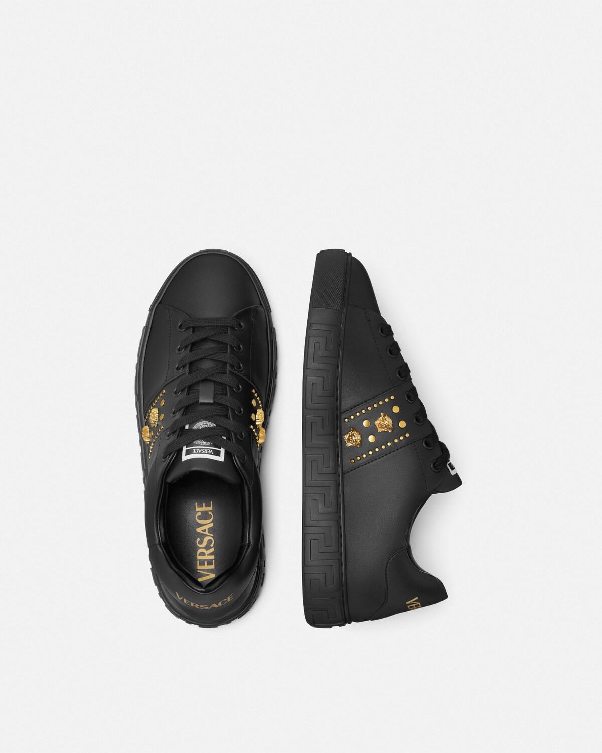 Greca Embellished Nylon Sneakers - Image 4