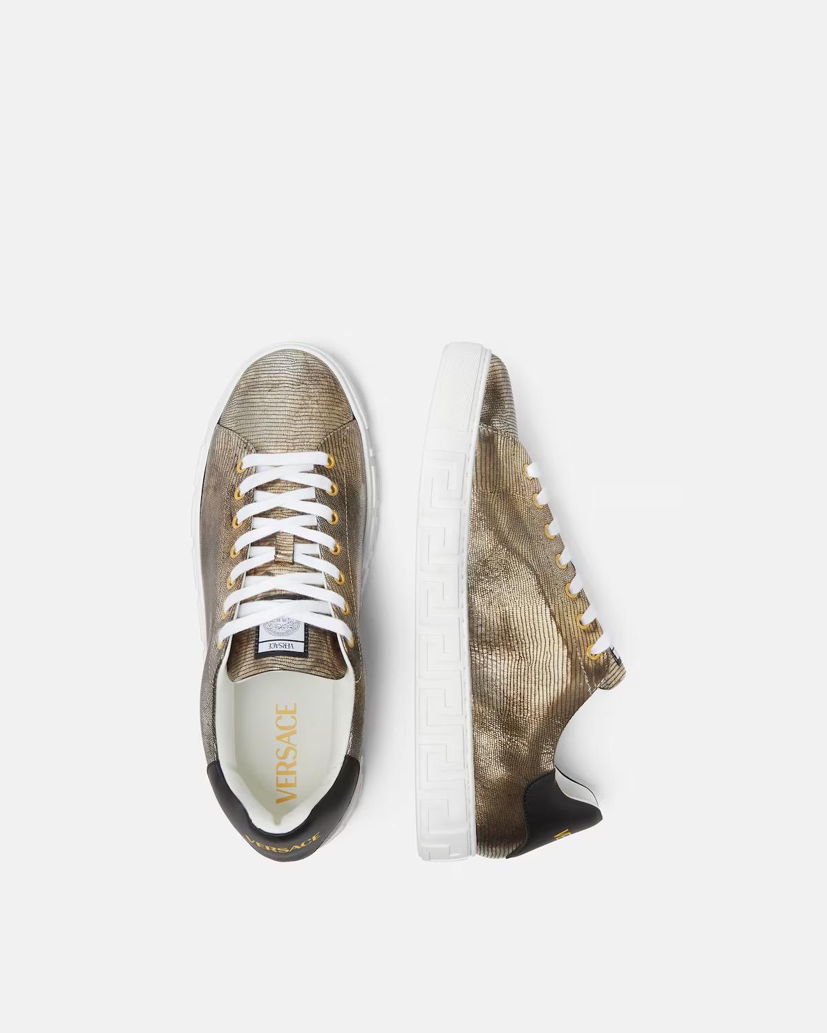 Greca Lizard-Effect Sneakers - Image 3