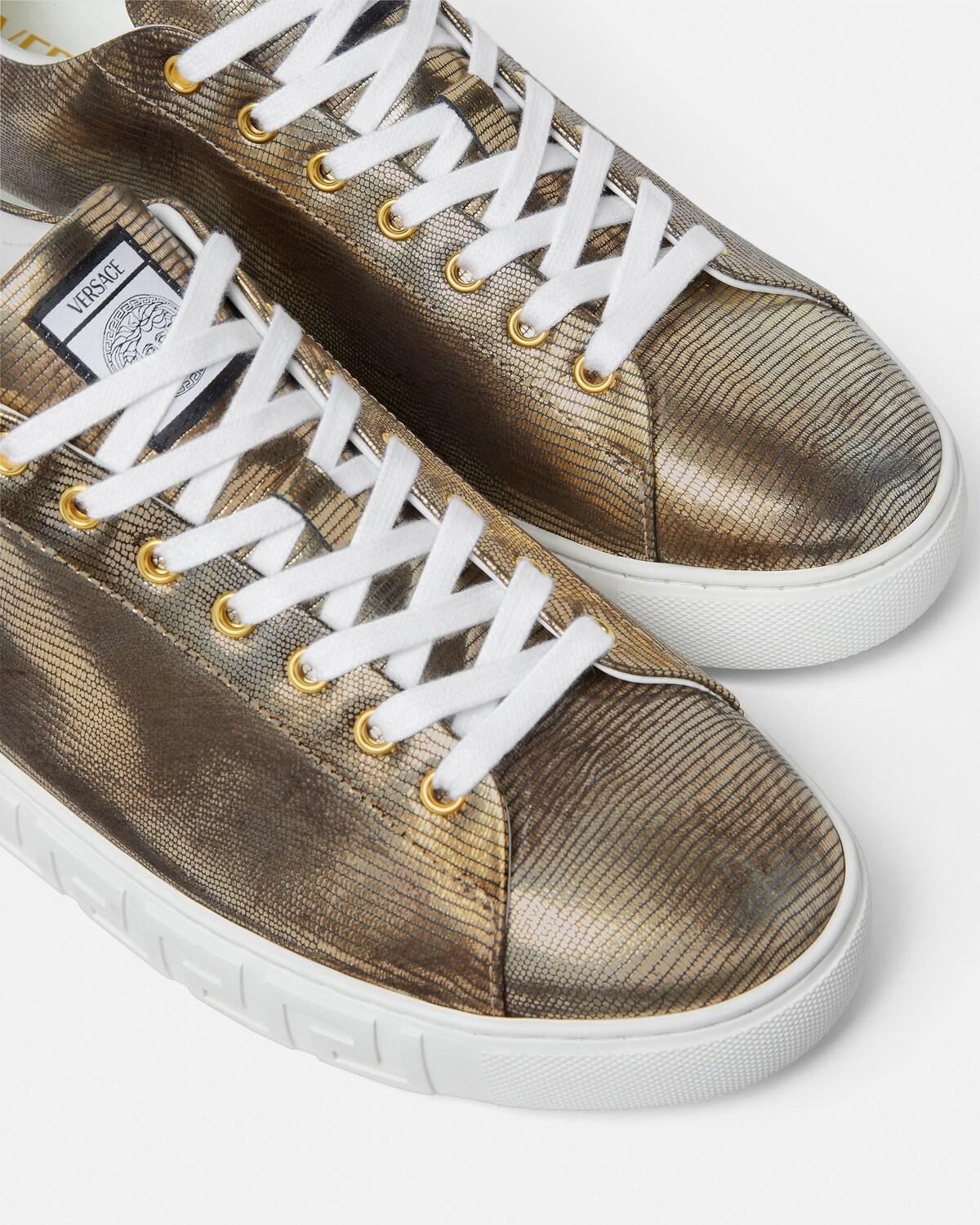 Greca Lizard-Effect Sneakers - Image 4