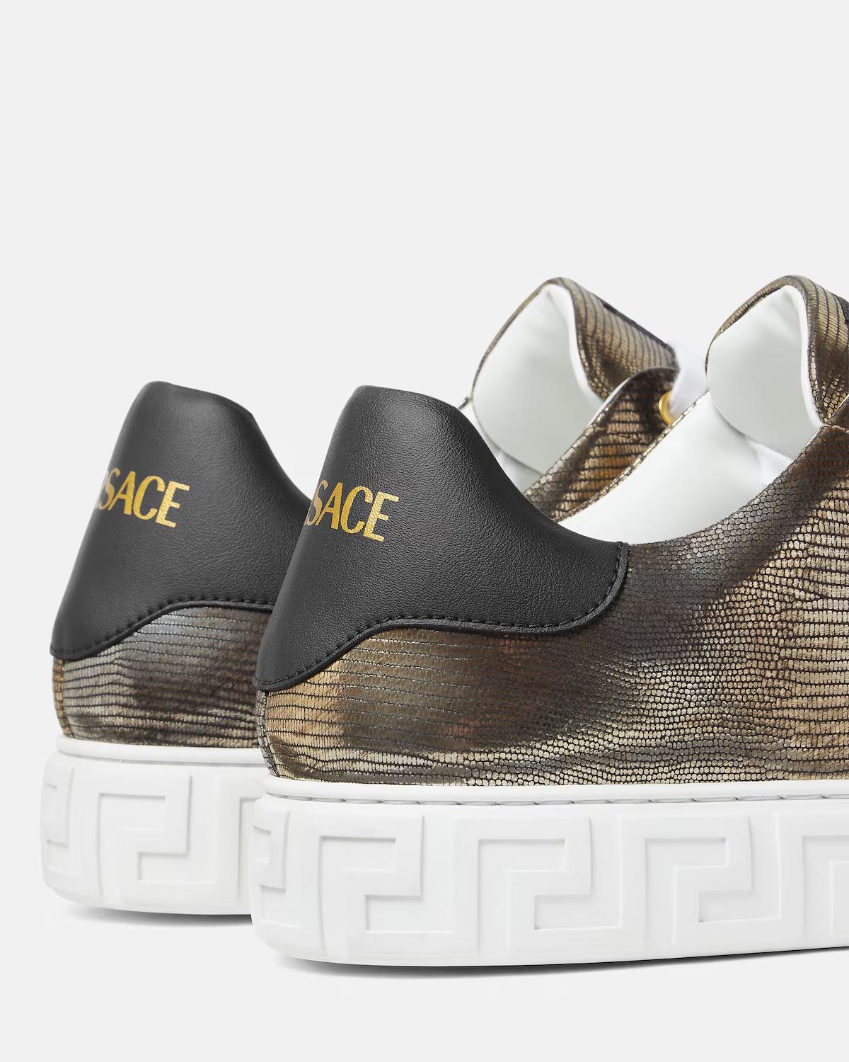 Greca Lizard-Effect Sneakers - Image 5