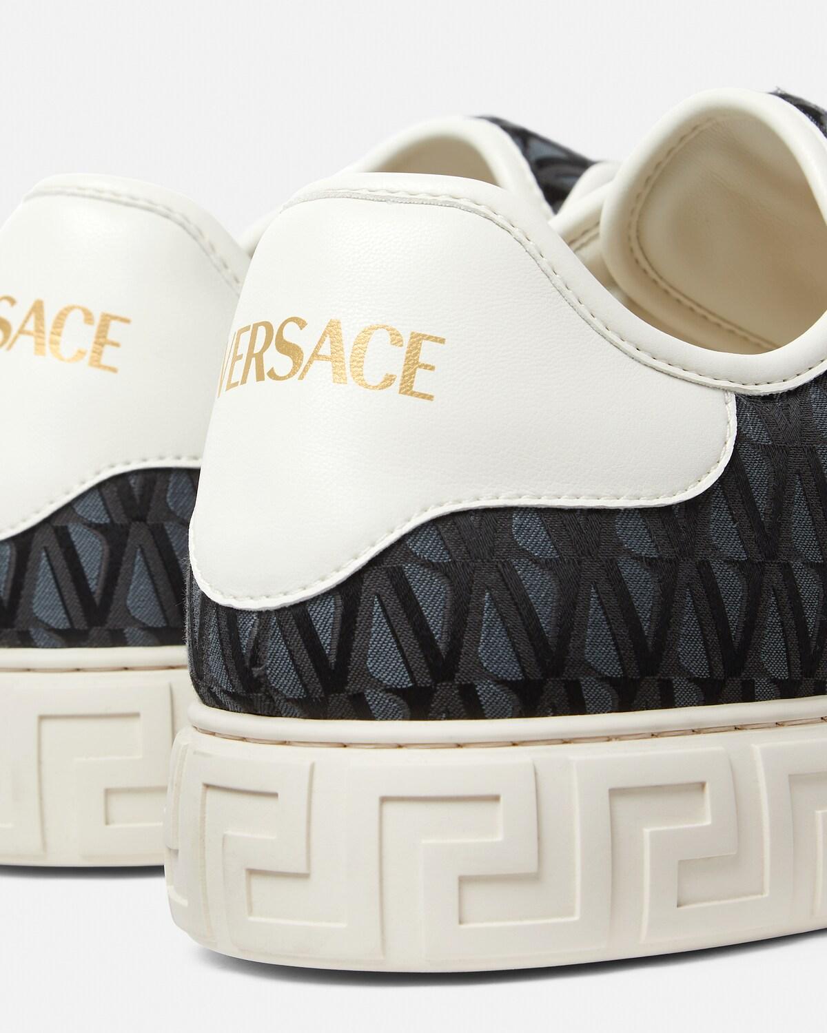 Greca Jacquard Canvas Sneakers - Image 5