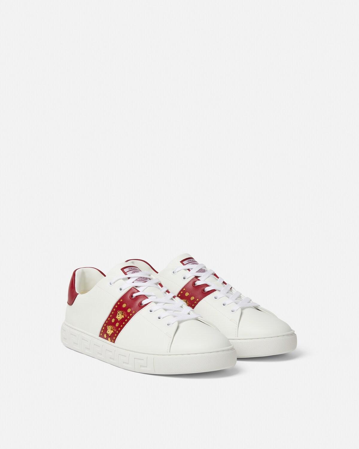 Greca Embellished Sneakers - Image 2