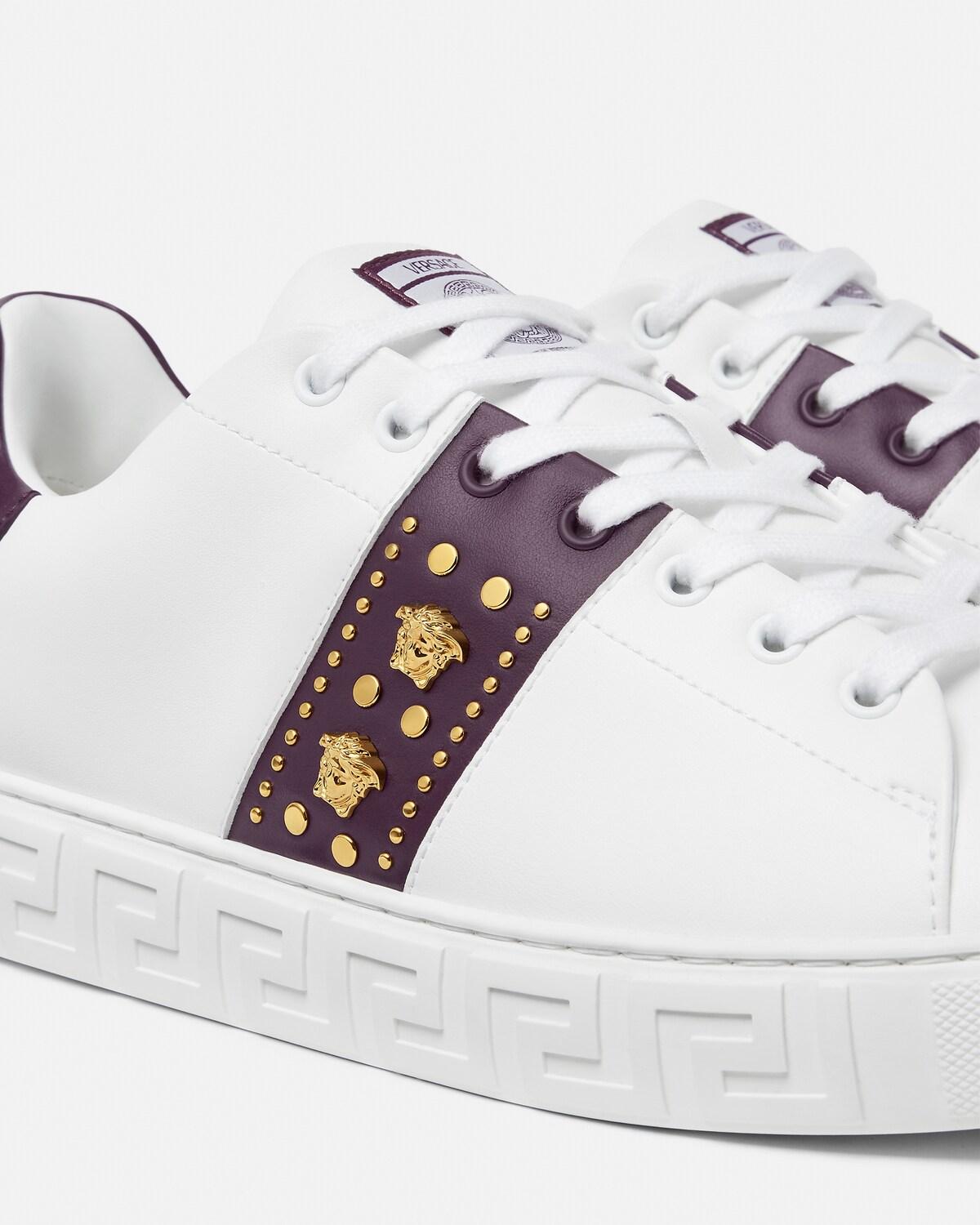 Greca Embellished Sneakers - Image 4