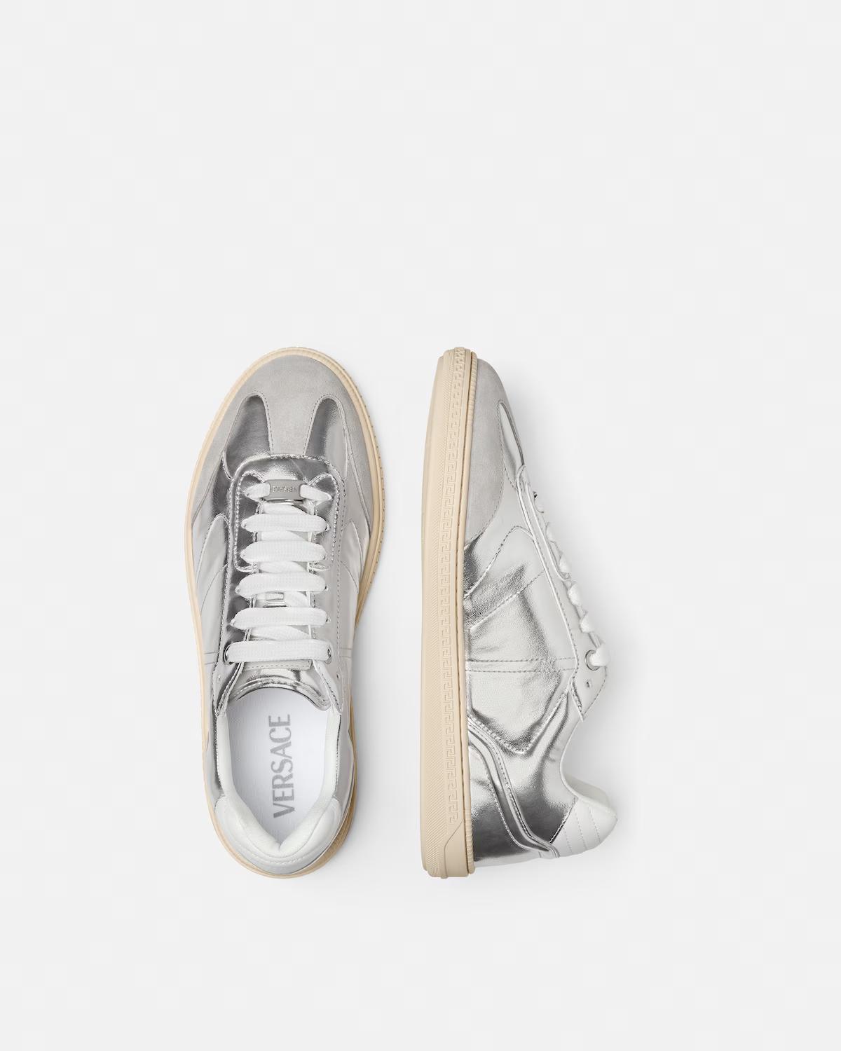 Greca Court Metallic Sneakers - Image 3
