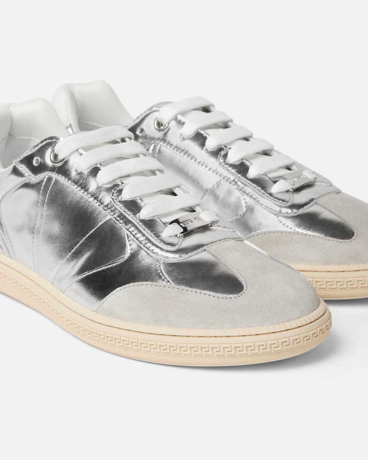 Greca Court Metallic Sneakers - Image 5