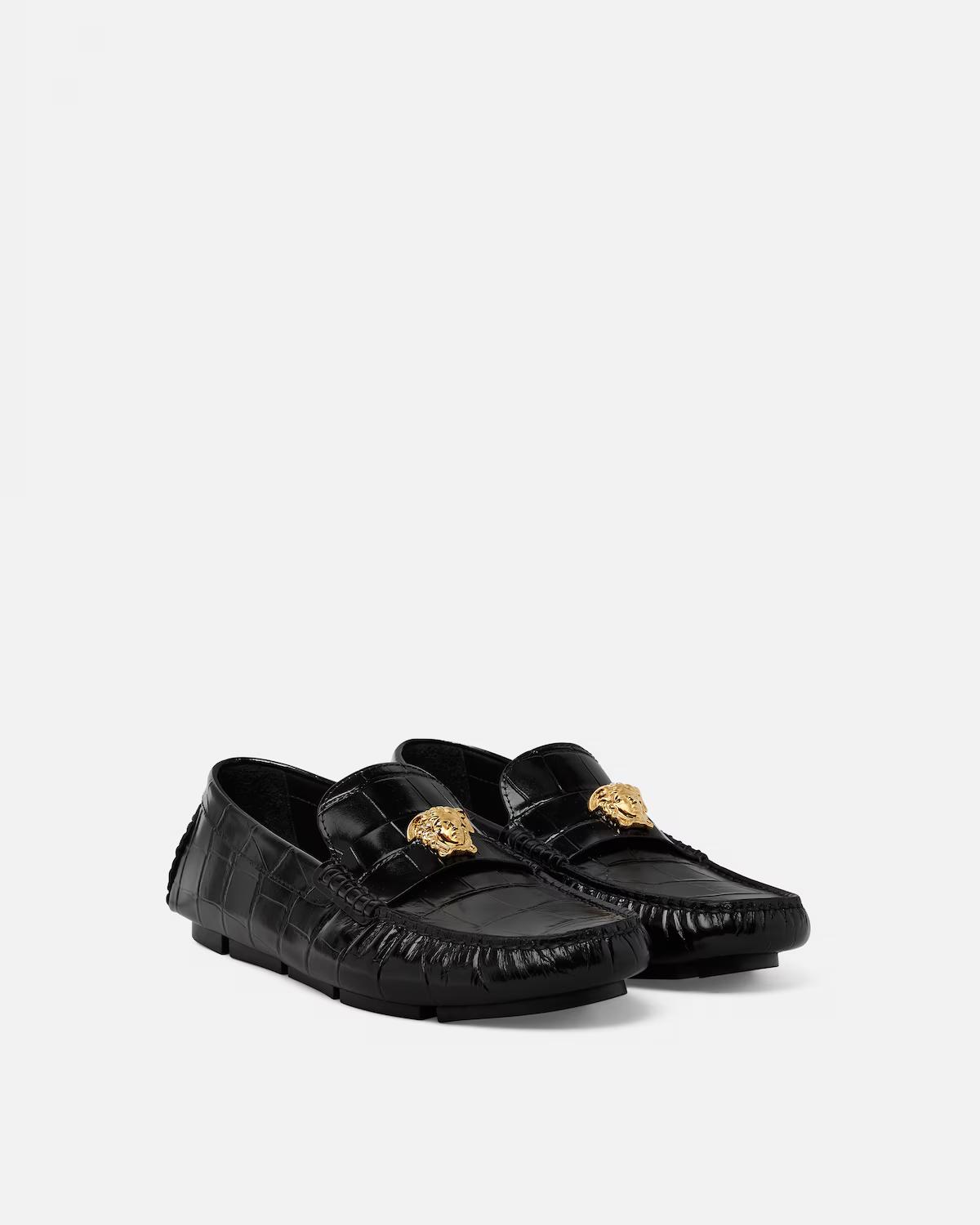 Medusa Leather Driver Shoes - Image 2