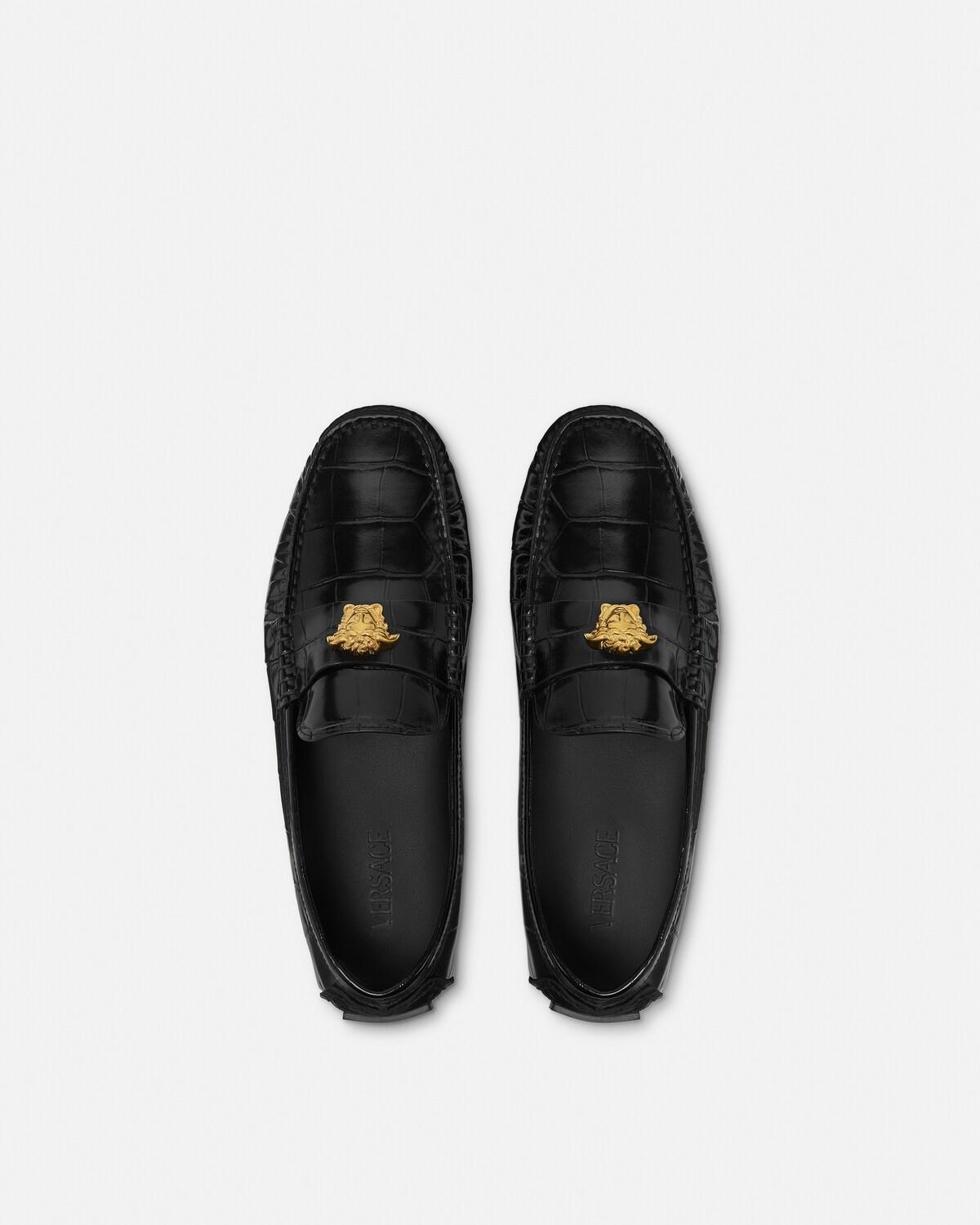 Medusa Leather Driver Shoes - Image 3