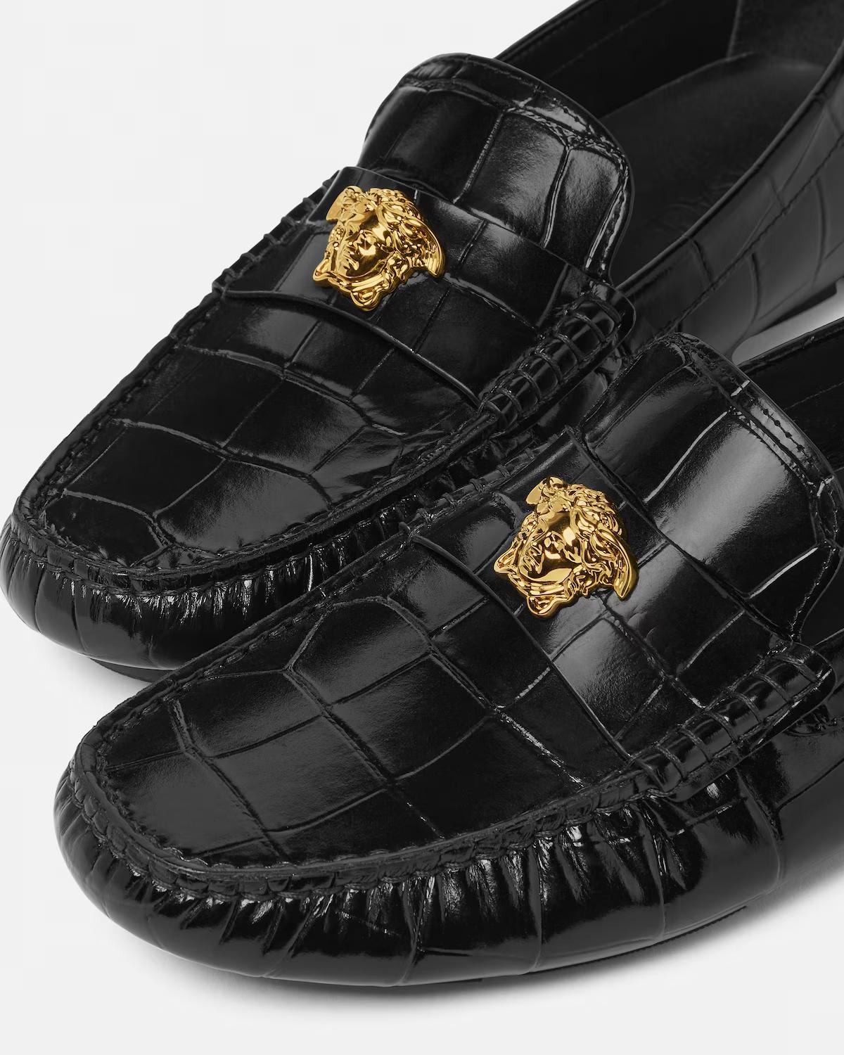 Medusa Leather Driver Shoes - Image 4