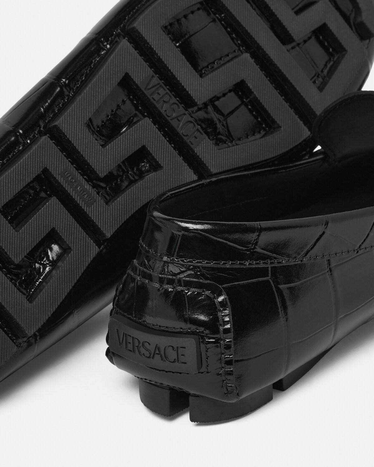 Medusa Leather Driver Shoes - Image 5