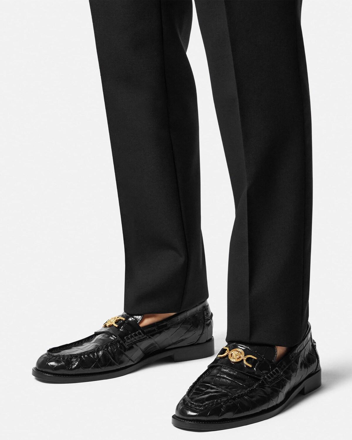 Medusa '95 Croc-Effect Loafers - Image 3