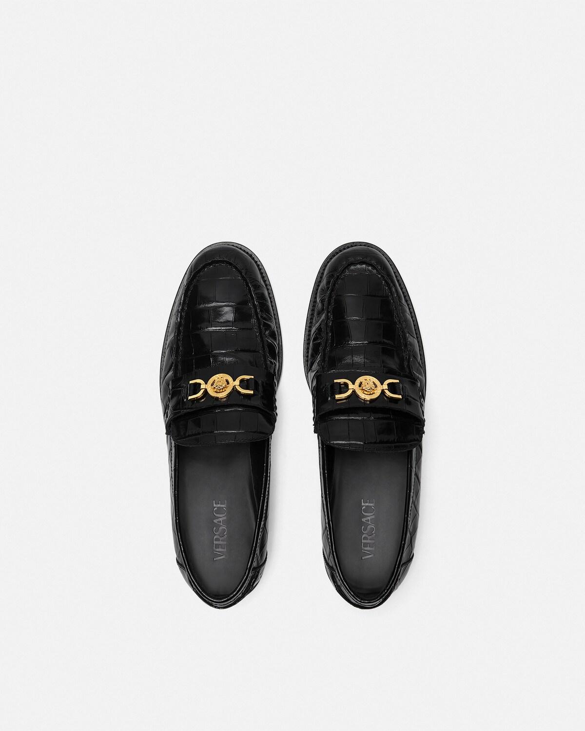 Medusa '95 Croc-Effect Loafers - Image 4