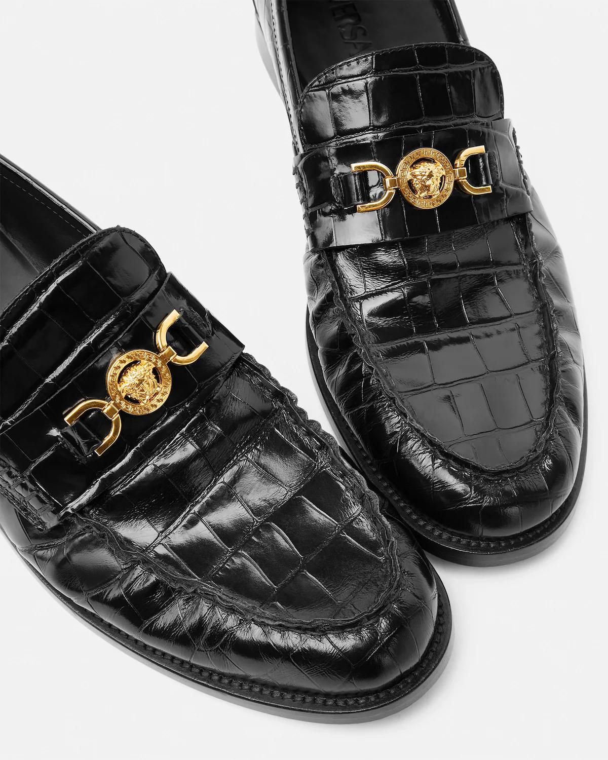 Medusa '95 Croc-Effect Loafers - Image 5