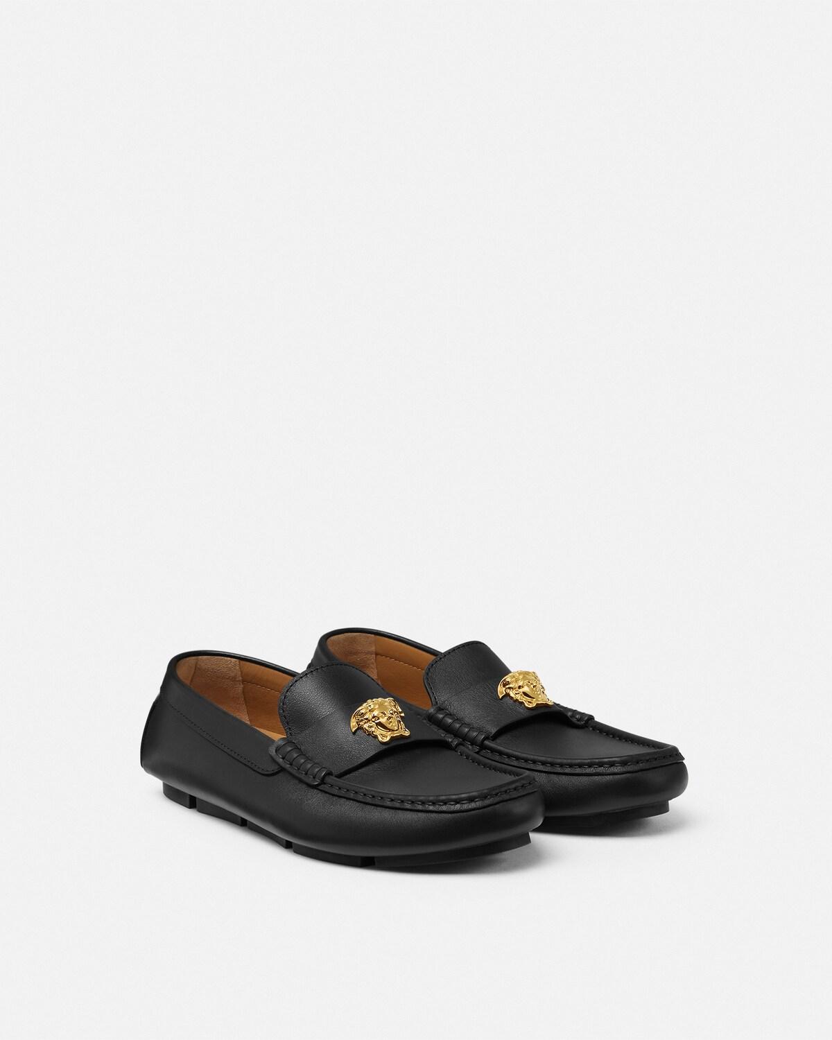 La Medusa Leather Driver Shoes - Image 2