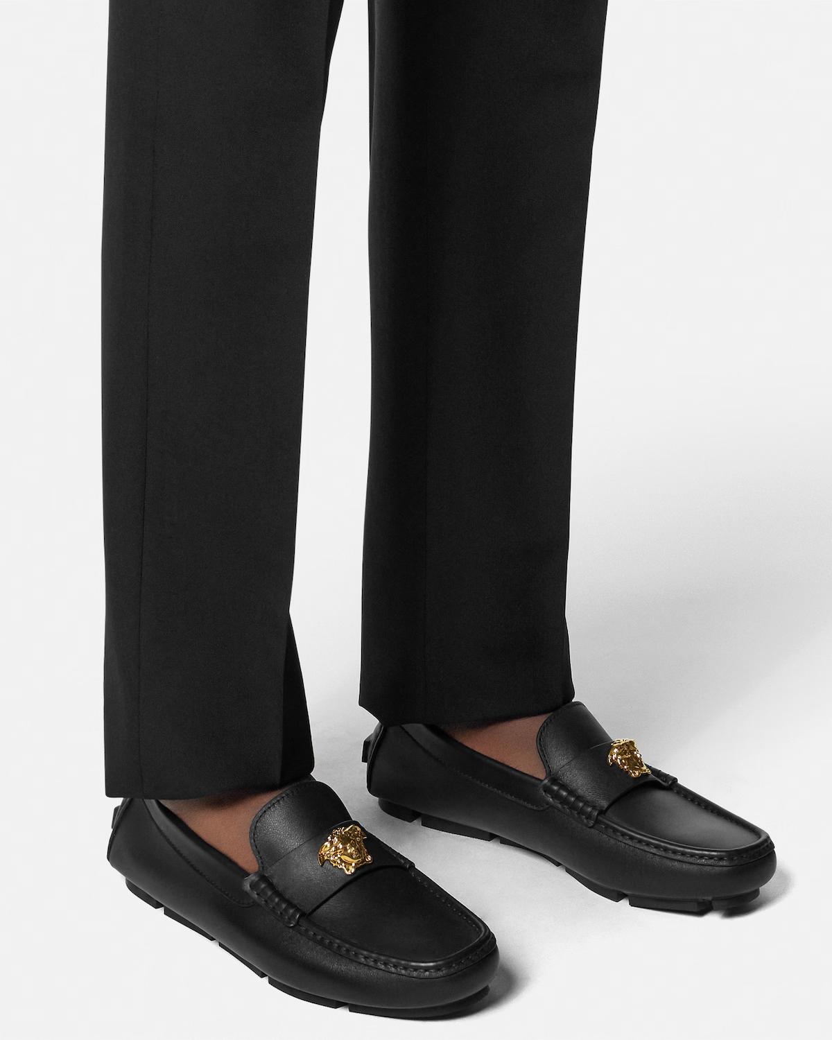 La Medusa Leather Driver Shoes - Image 3