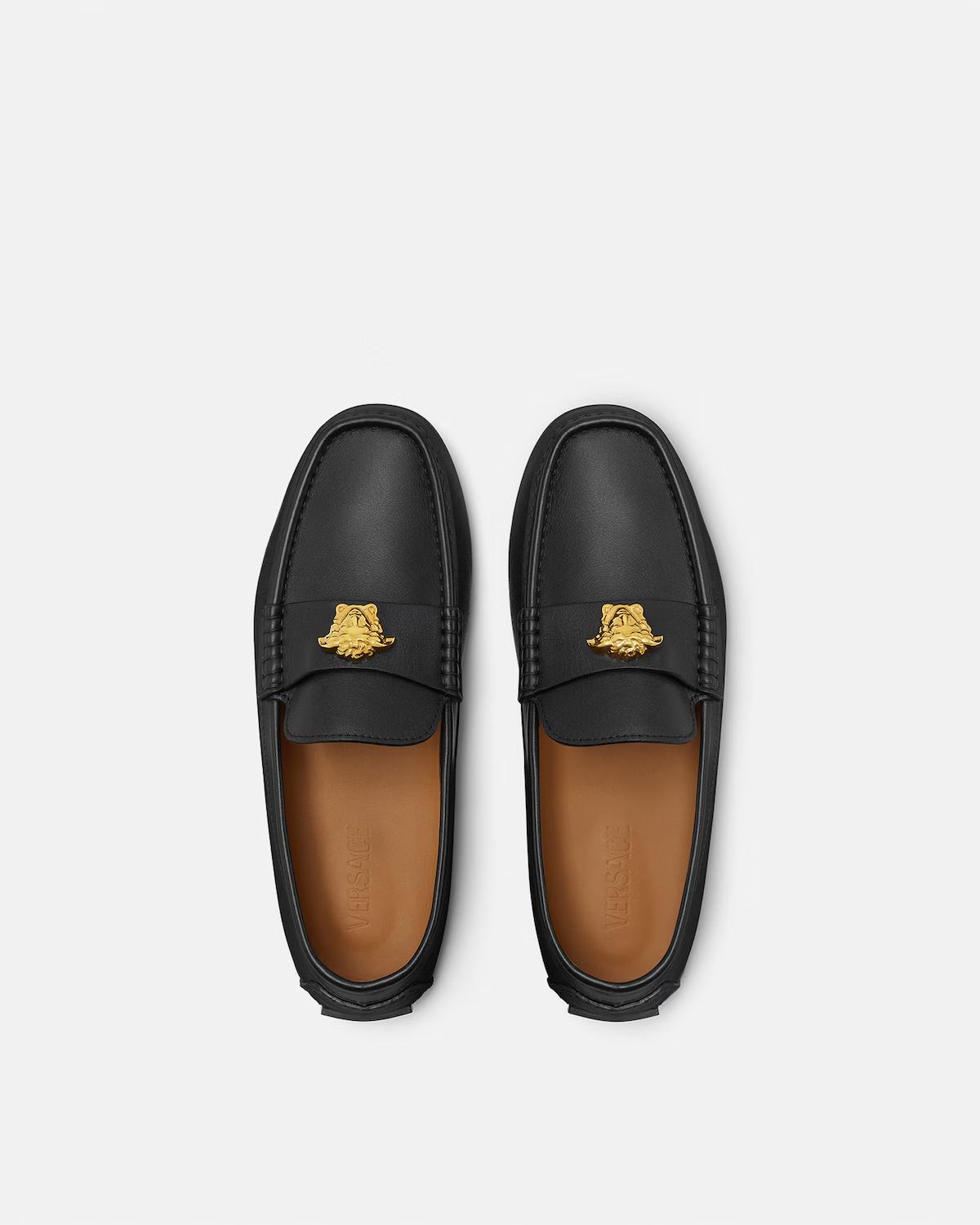 La Medusa Leather Driver Shoes - Image 4