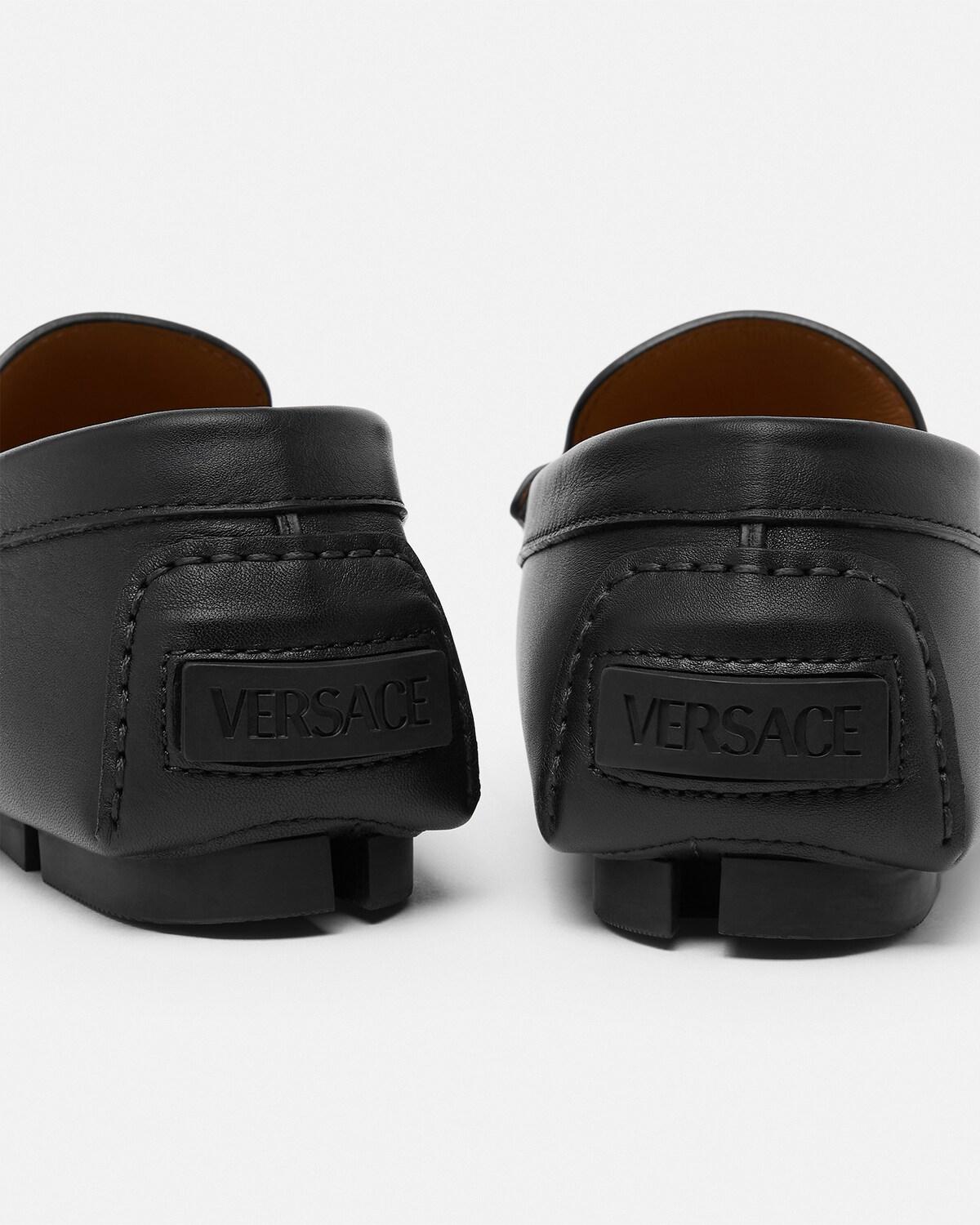 La Medusa Leather Driver Shoes - Image 6
