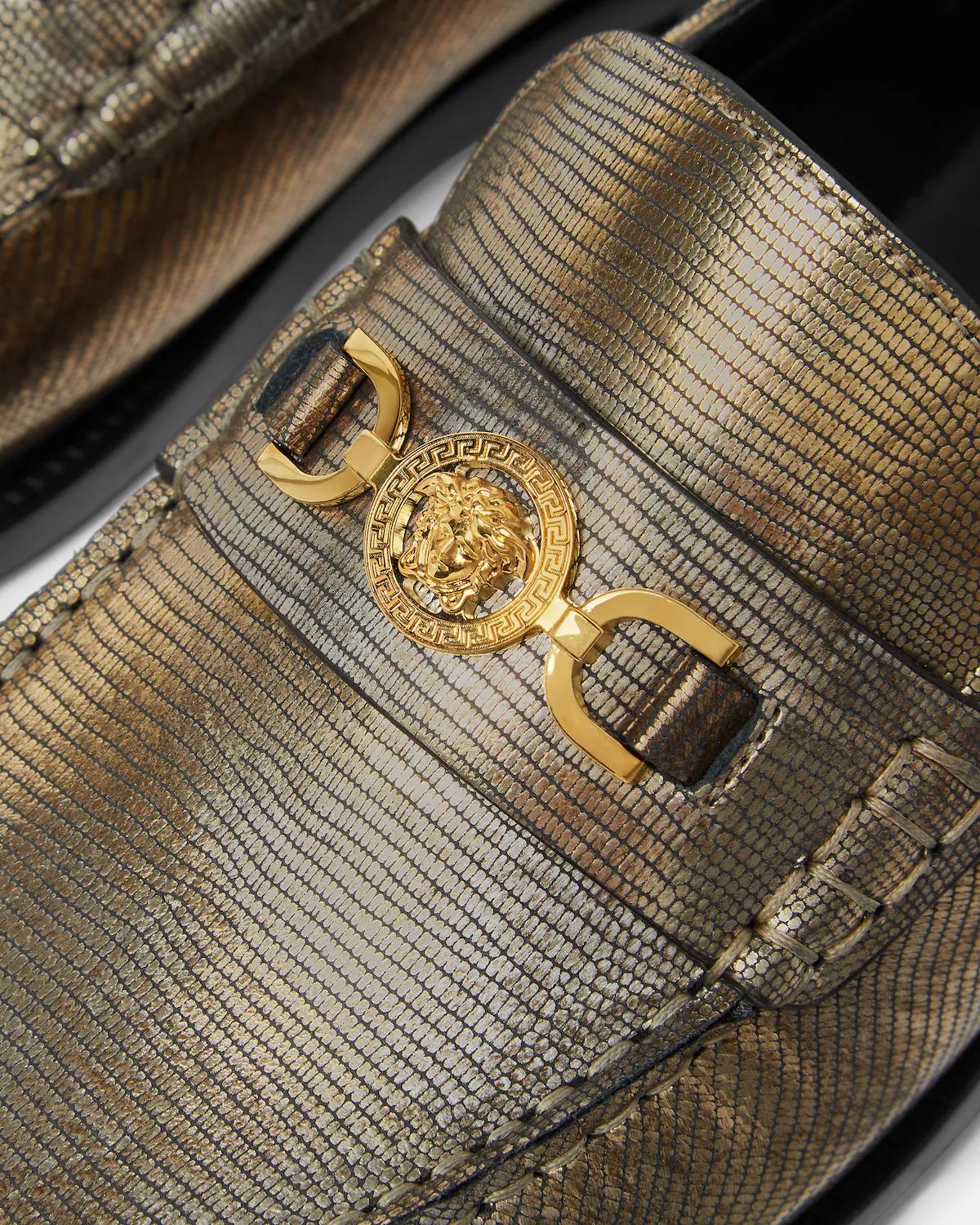 Medusa '95 Lizard-Effect Loafers - Image 4
