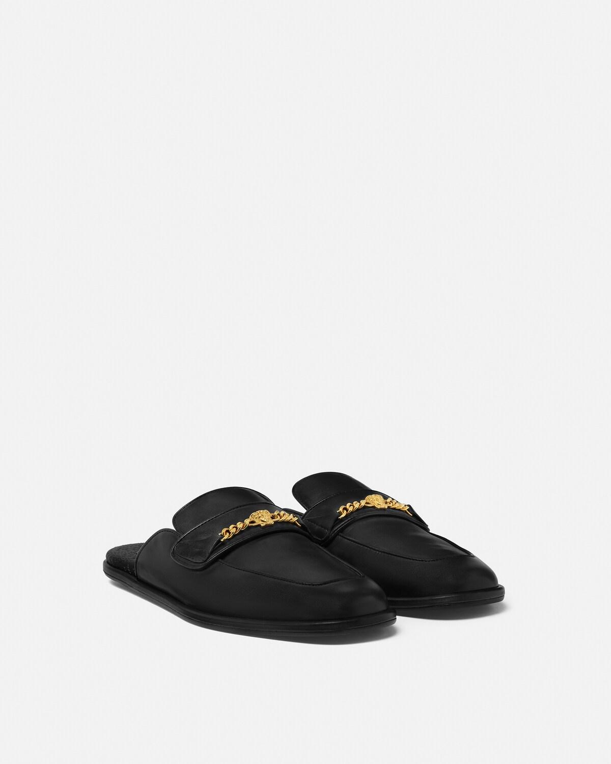 Medusa Leather Slippers - Image 2