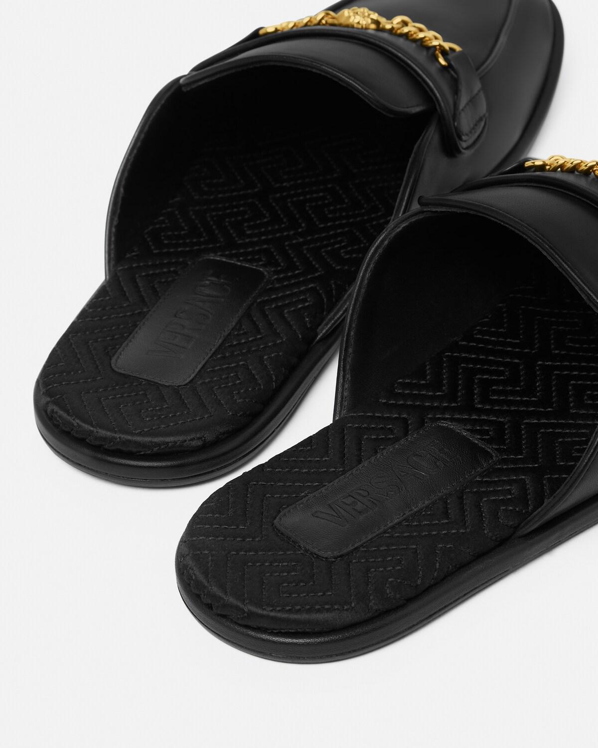 Medusa Leather Slippers - Image 5