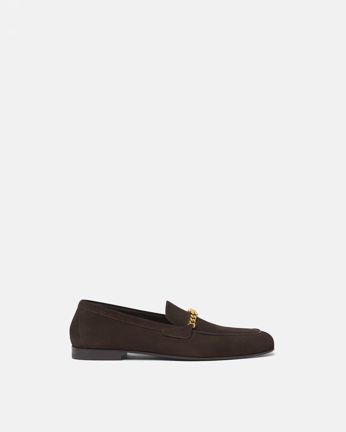 Medusa Suede Loafers