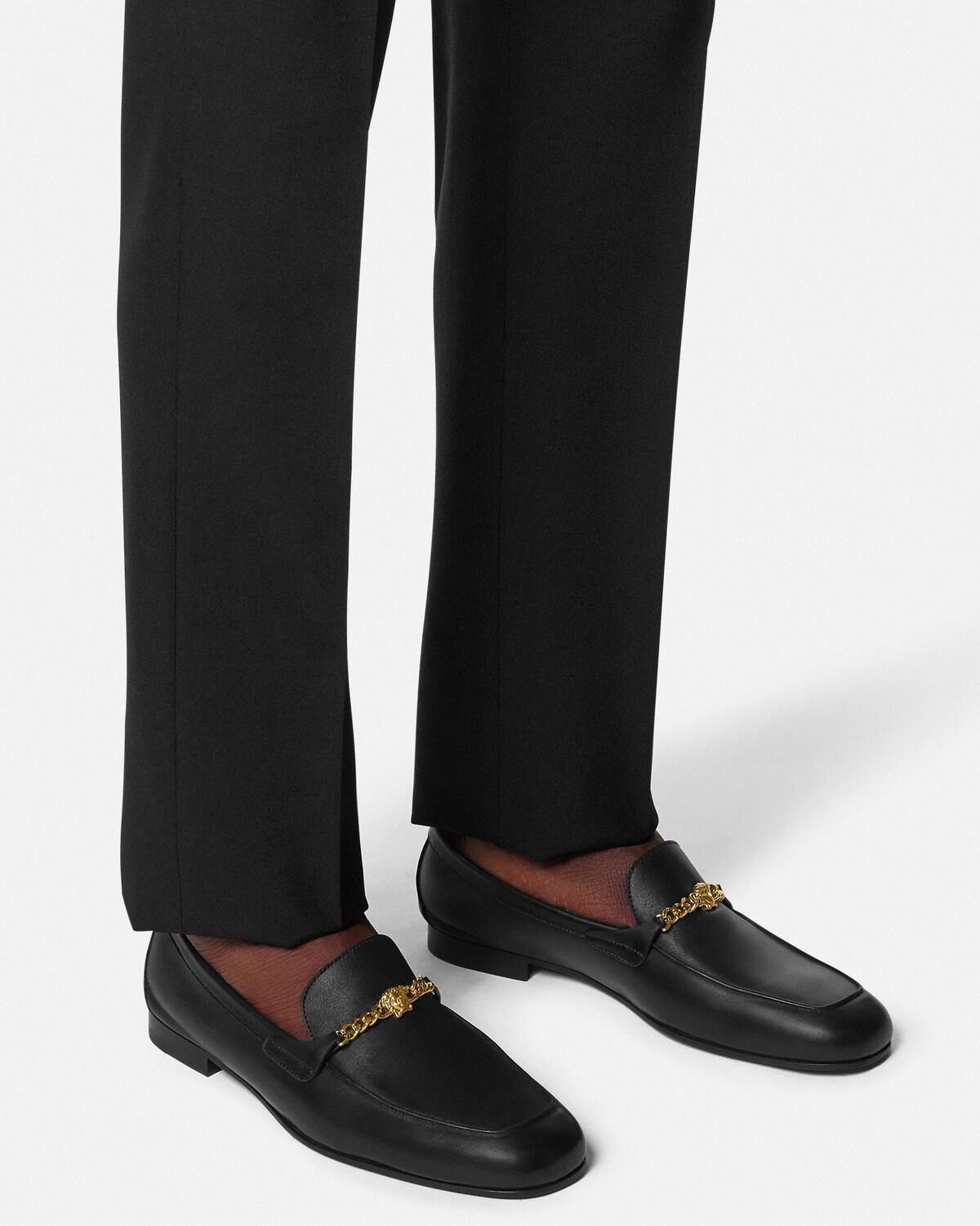 Medusa Leather Loafers - Image 3