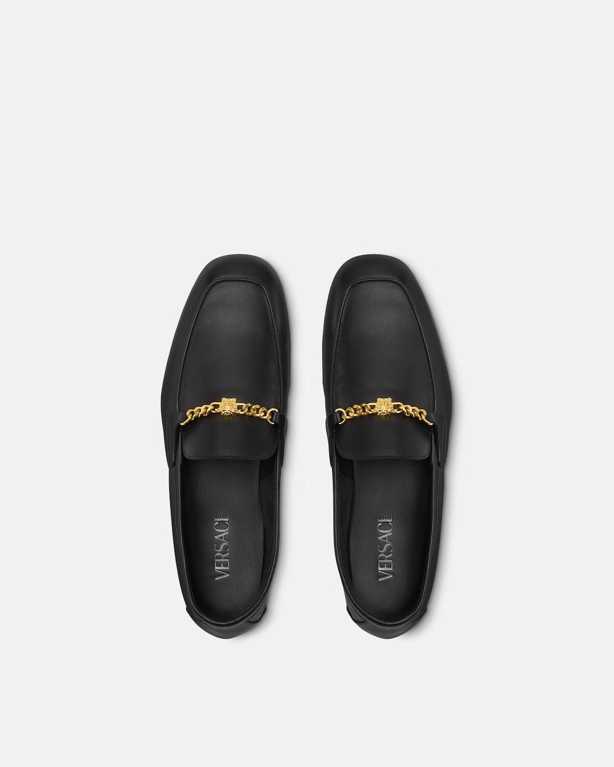 Medusa Leather Loafers - Image 4