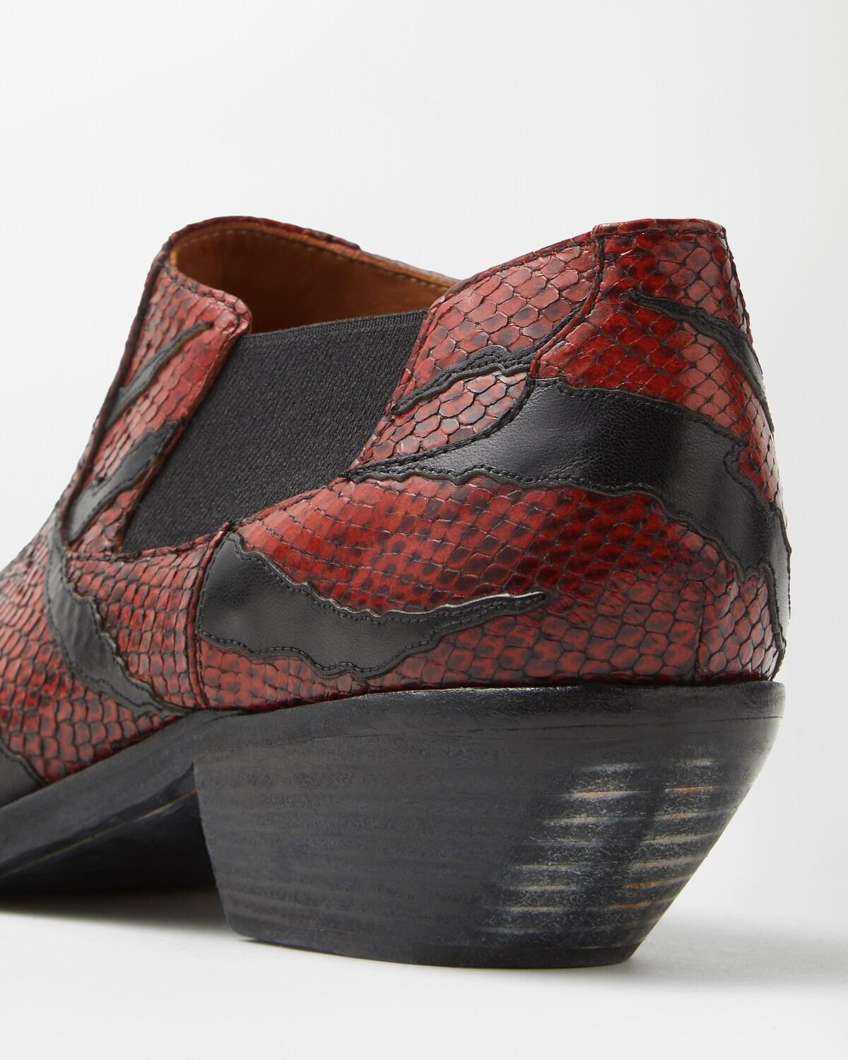 Tigre Python-Effect Leather Texan Boots - Image 5