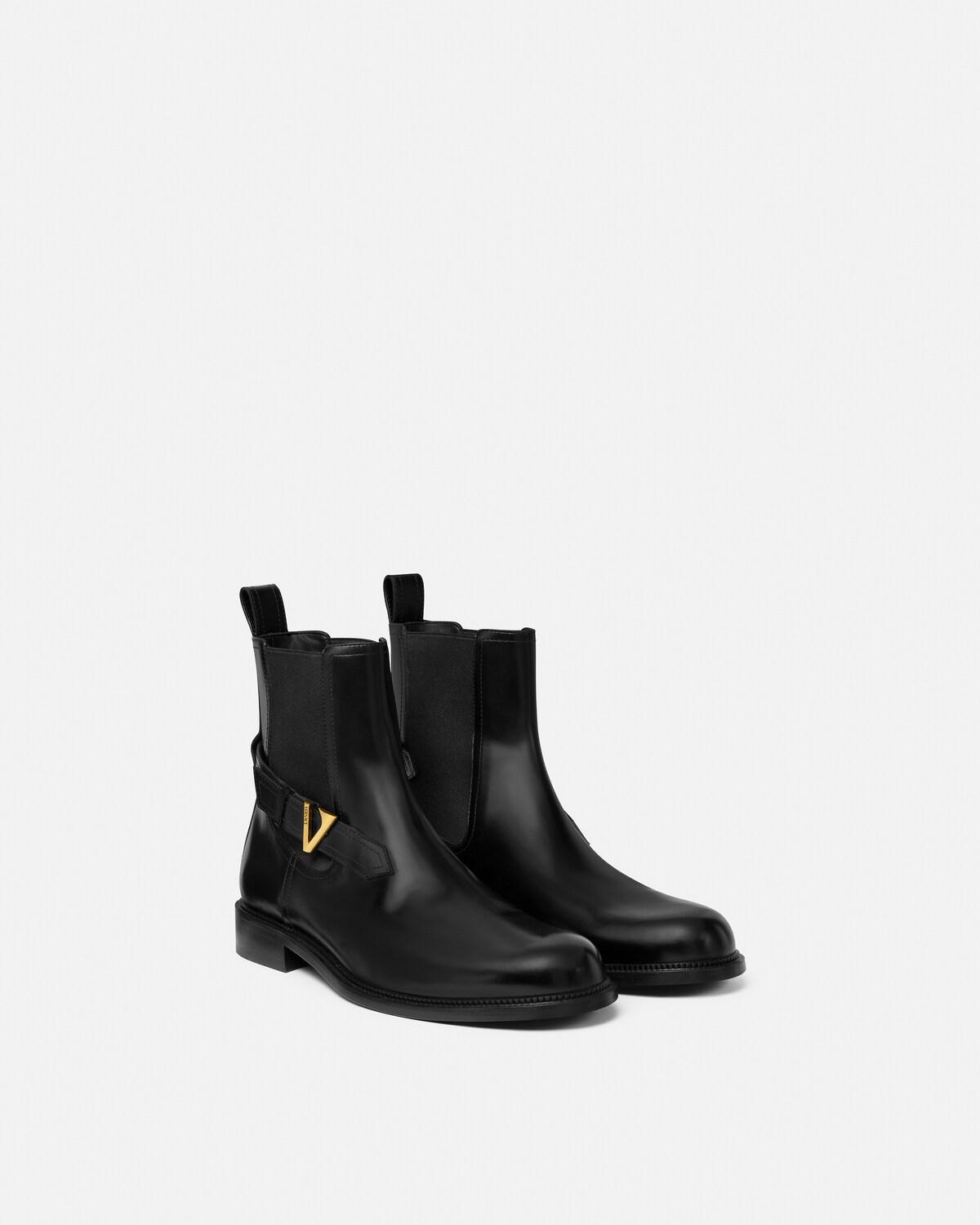 V Leather Chelsea Boots - Image 2