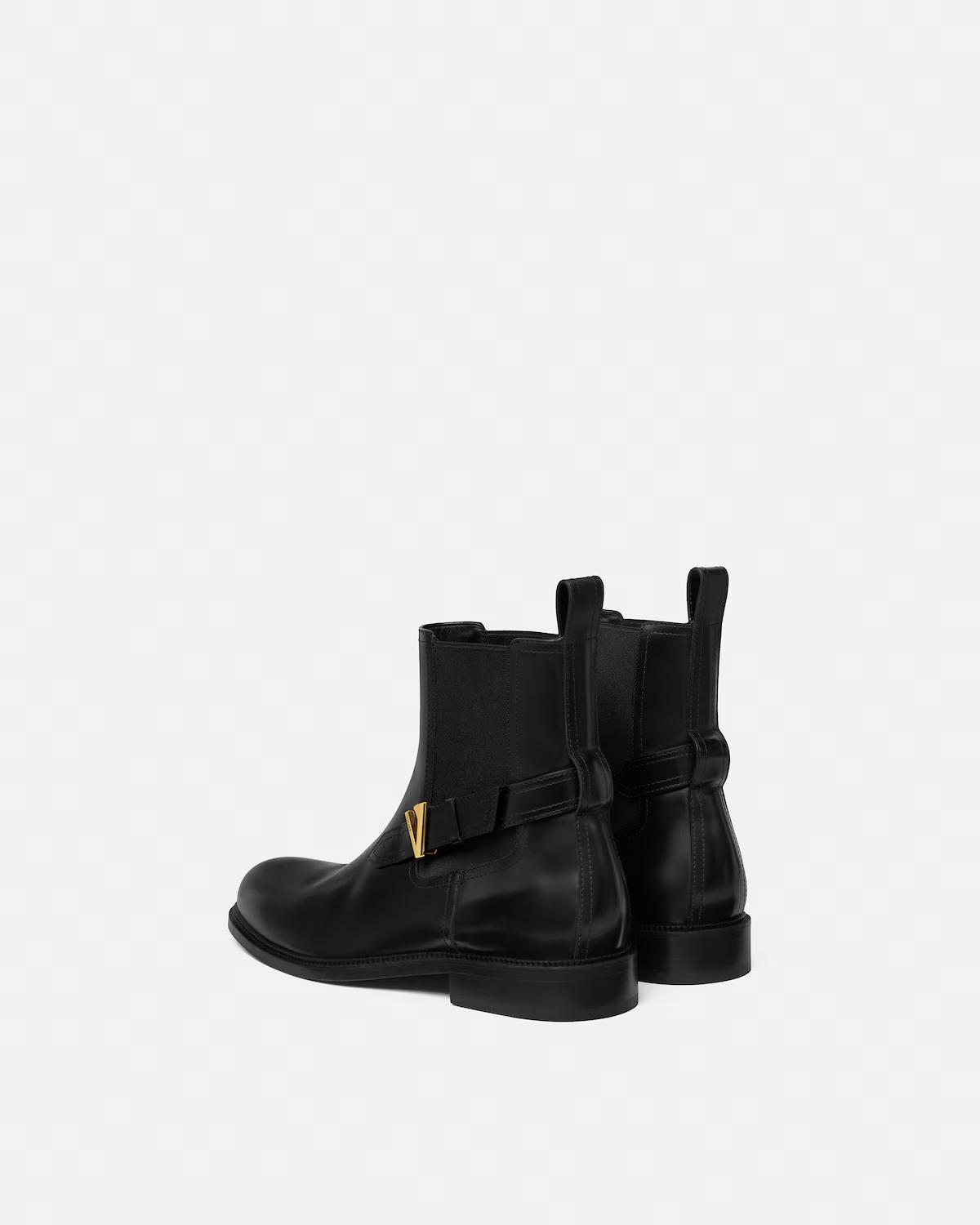 V Leather Chelsea Boots - Image 3