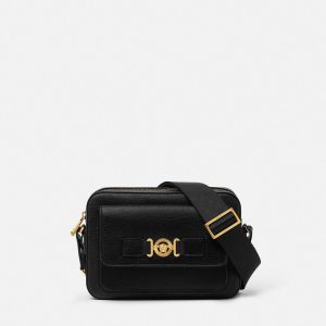 Medusa Biggie Leather Messenger Bag