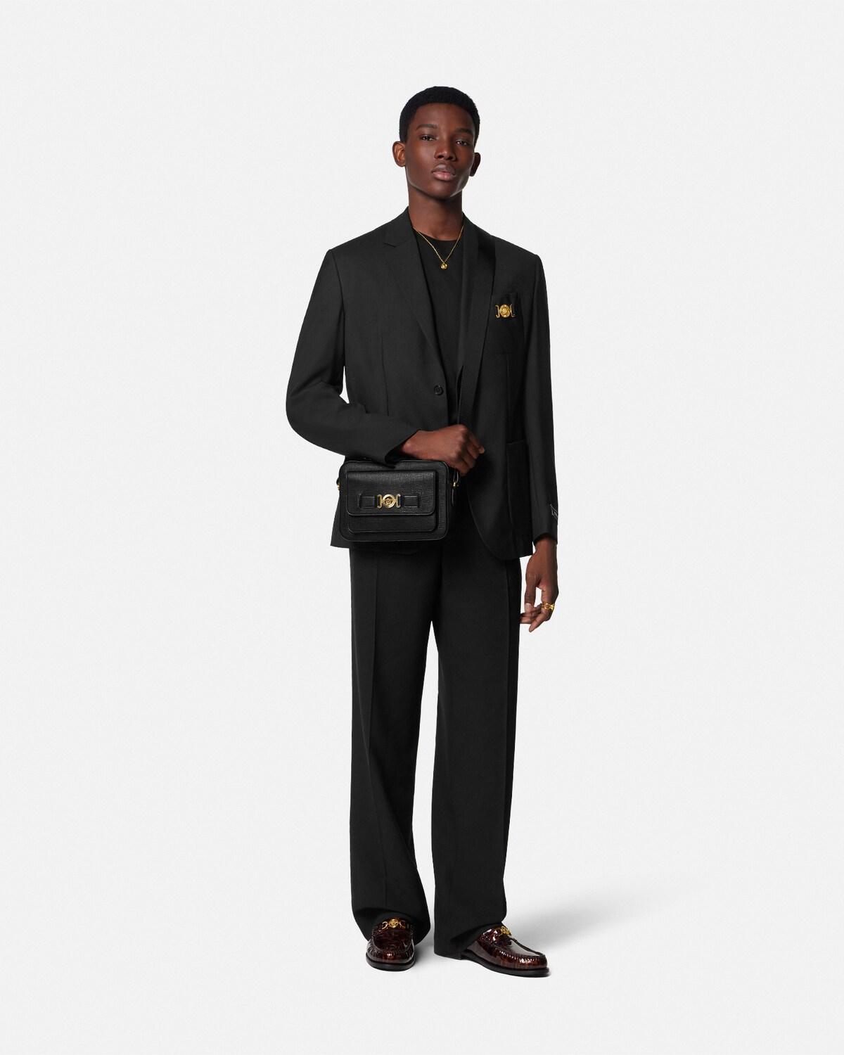 Medusa Biggie Leather Messenger Bag - Image 3