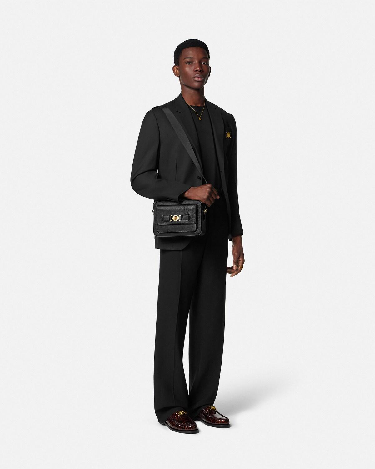 Medusa Biggie Leather Messenger Bag - Image 4