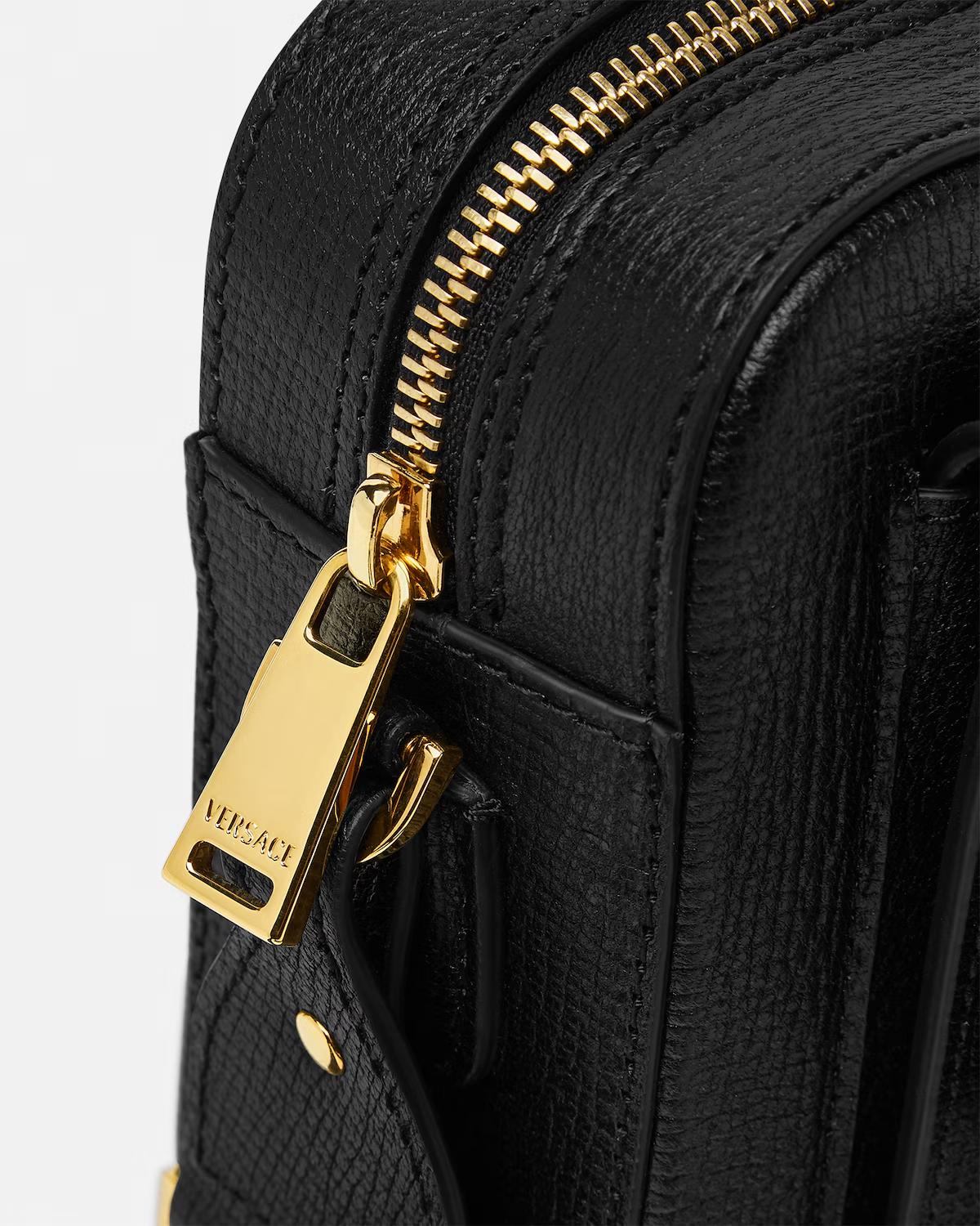 Medusa Biggie Leather Messenger Bag - Image 6