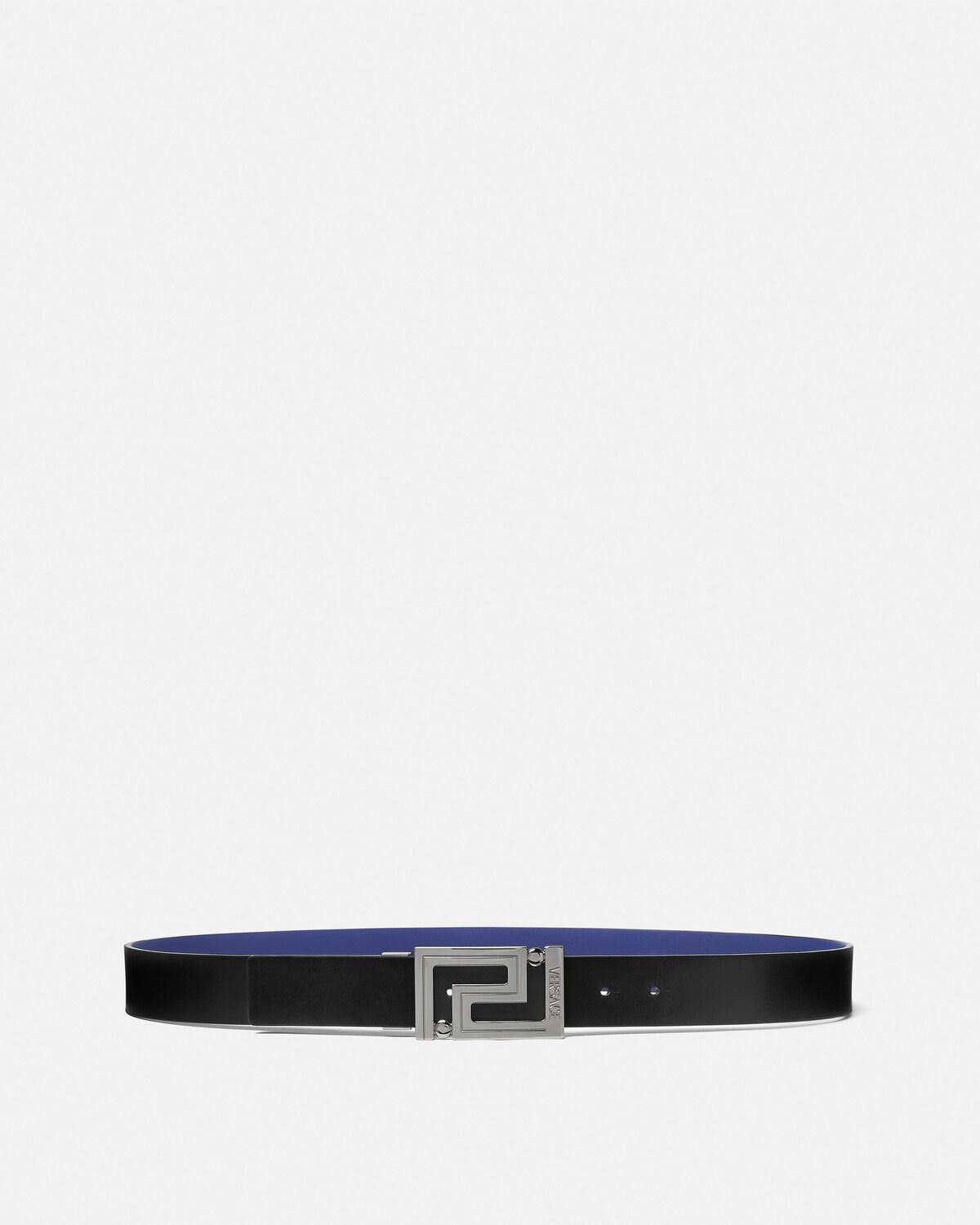 Greca Leather Reversible Belt 3.5 cm
